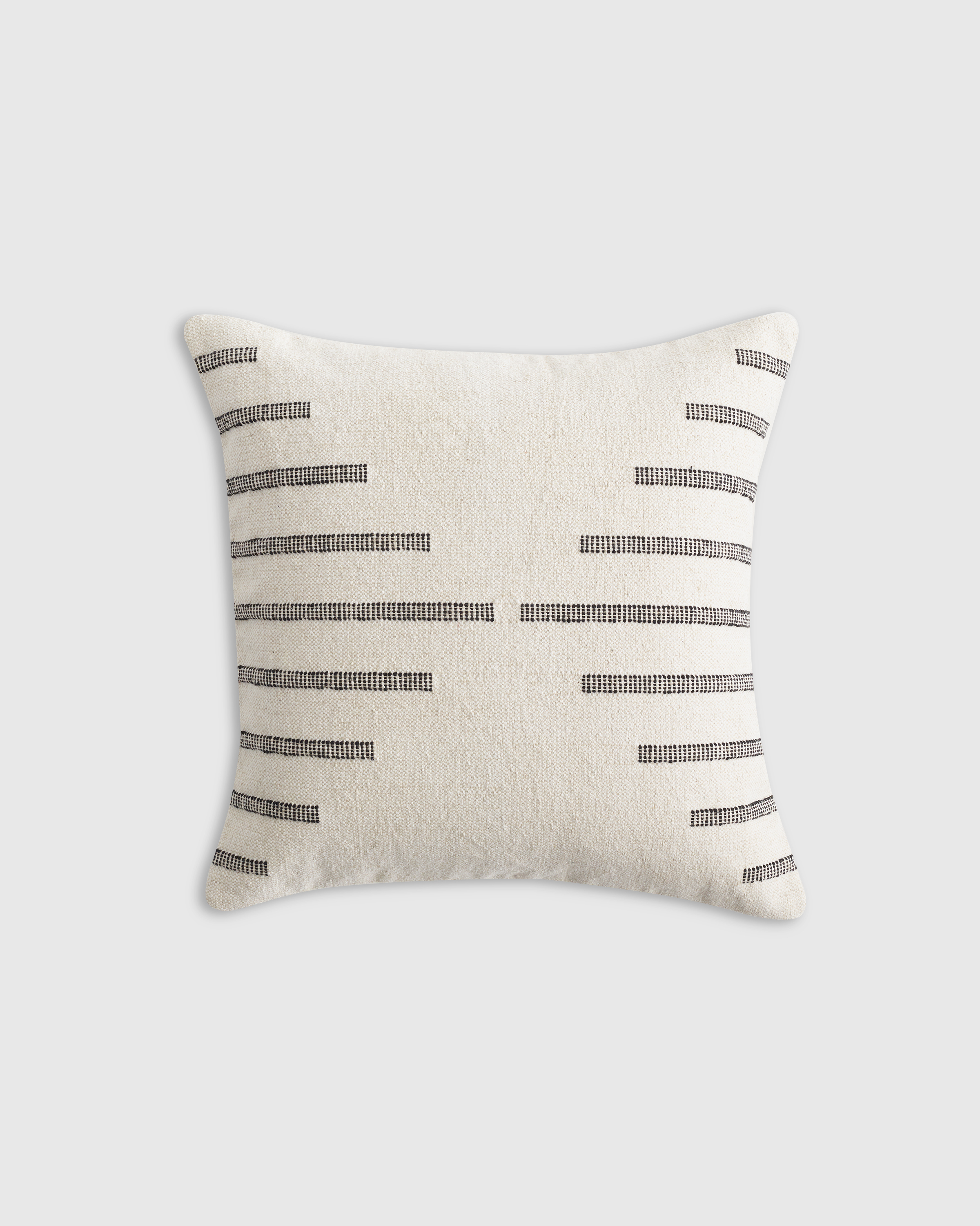 Black Bold stripe pillow cover (Black - individual)