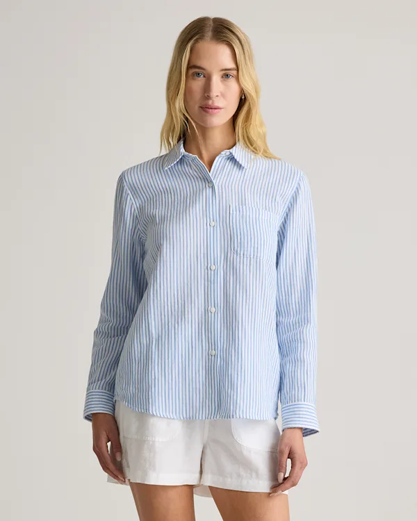 100% Organic Cotton Gauze Long Sleeve Shirt