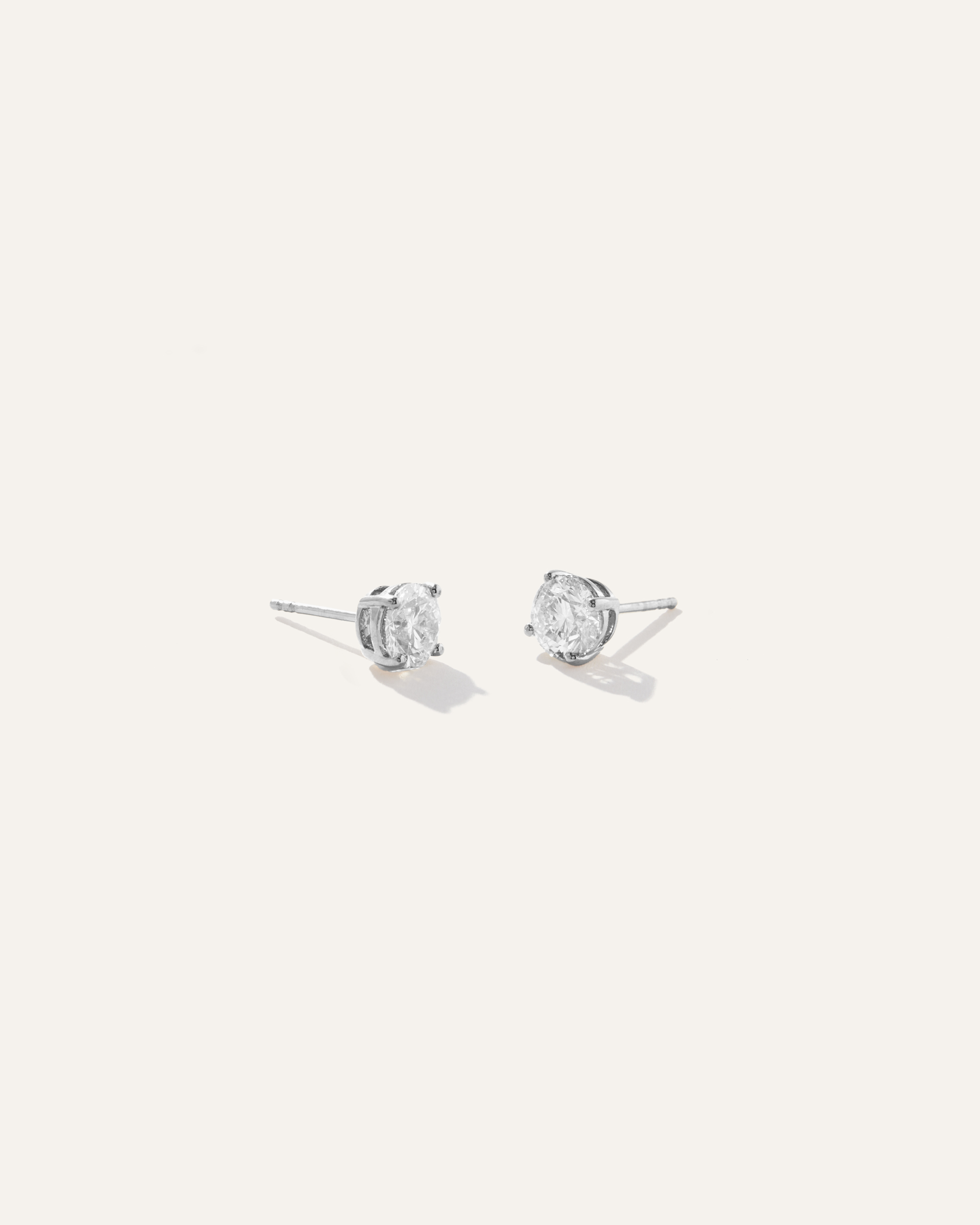 Quince Women's 14k Gold Natural Diamond Solitaire Studs