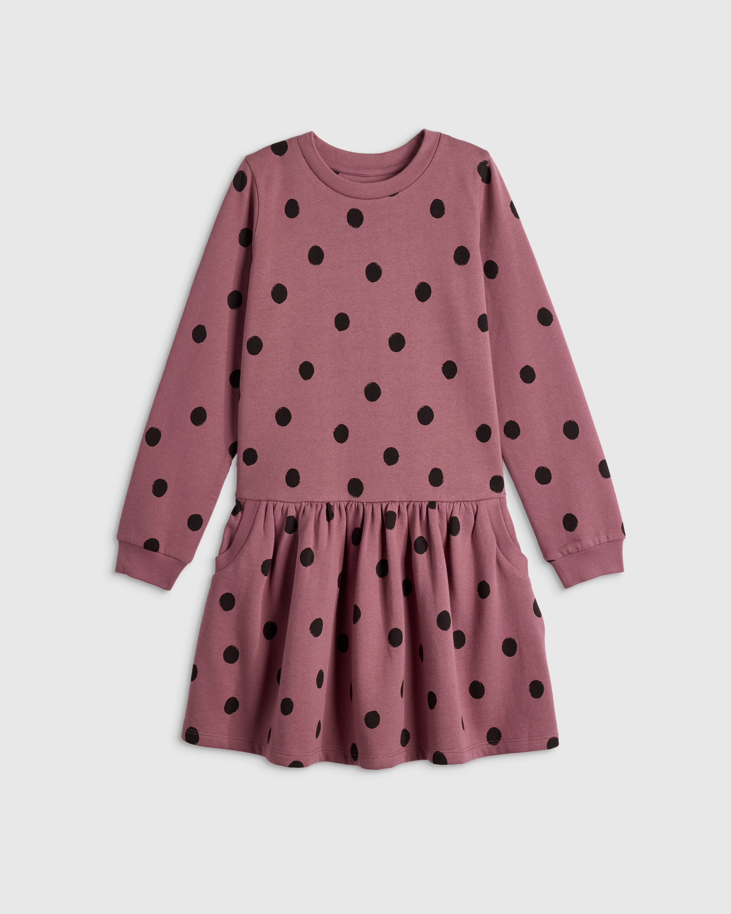 Girls Cozy Fleece Sweatshirt Dress - Kid Girl