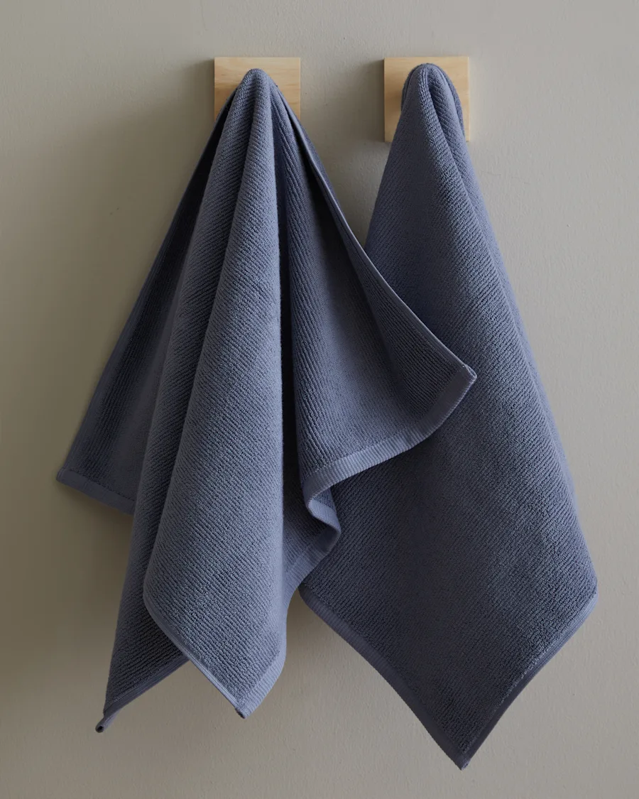 Towels Ribbed Mineral HandTowels 2656