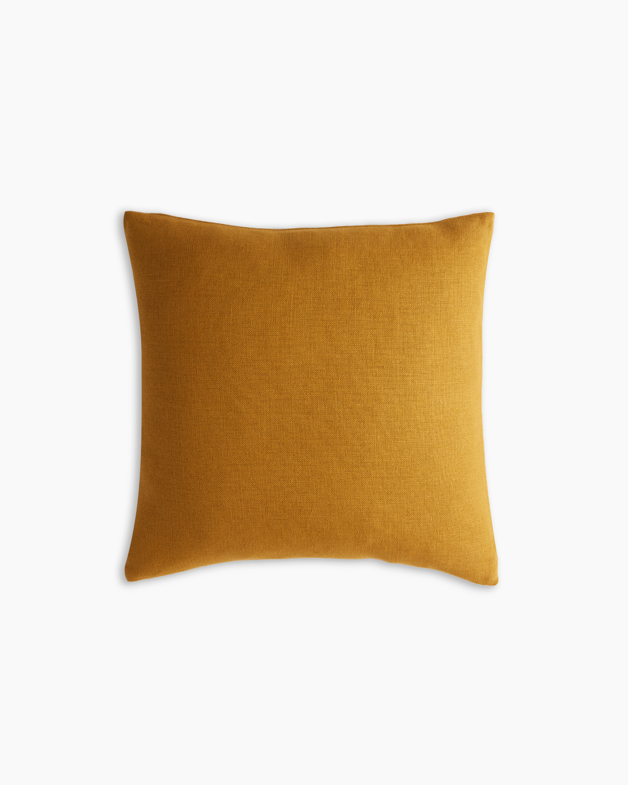 Quince Luxe Linen Pillow Cover In Brown