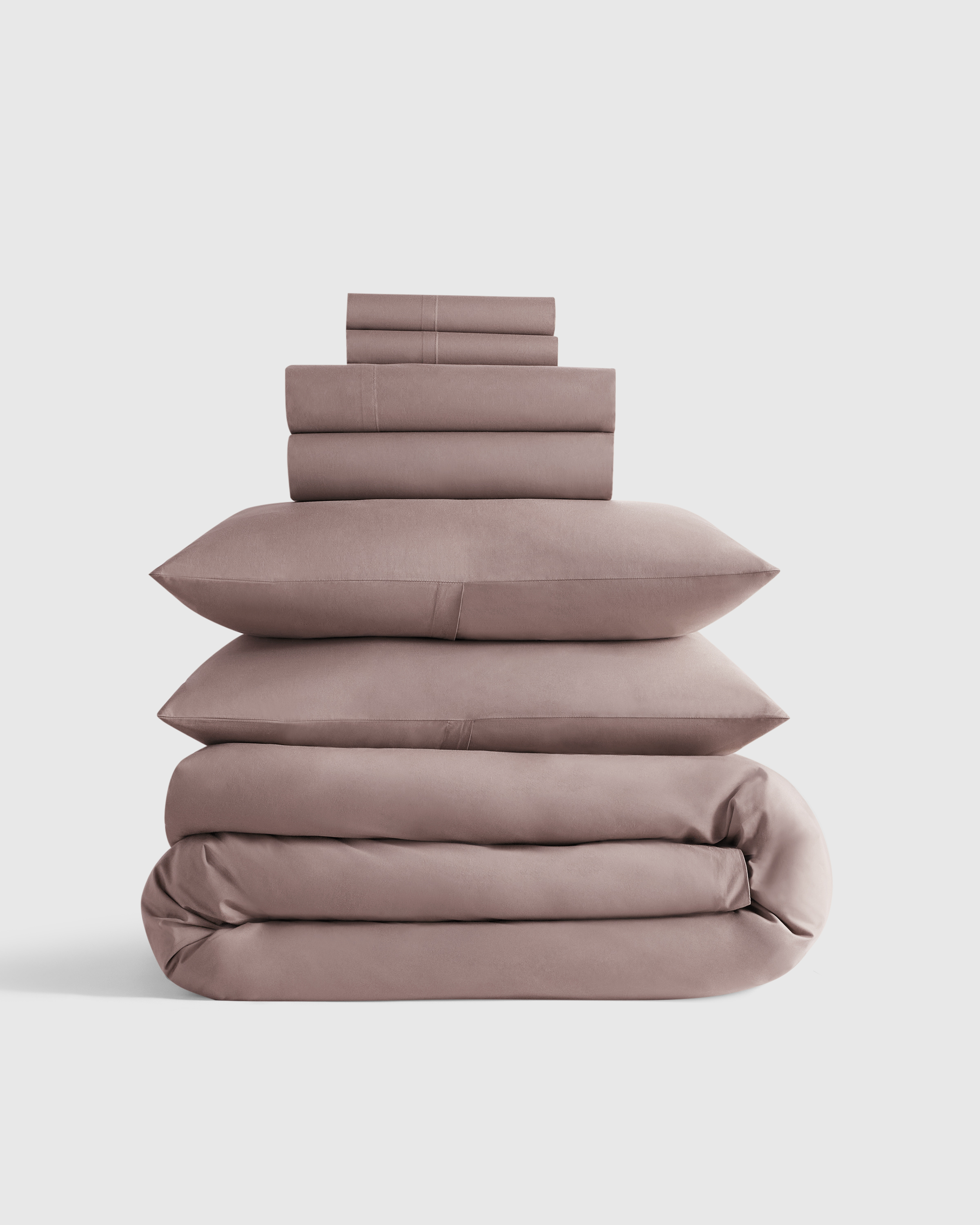 Classic Organic Percale Deluxe Bedding Bundle in Mist