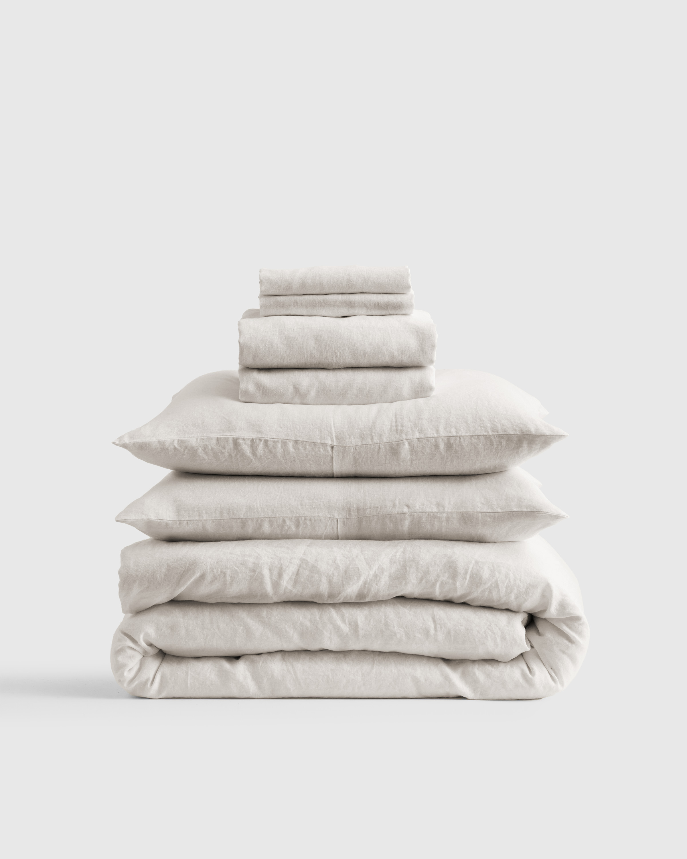 european linen deluxe bedding bundle, queen, sand