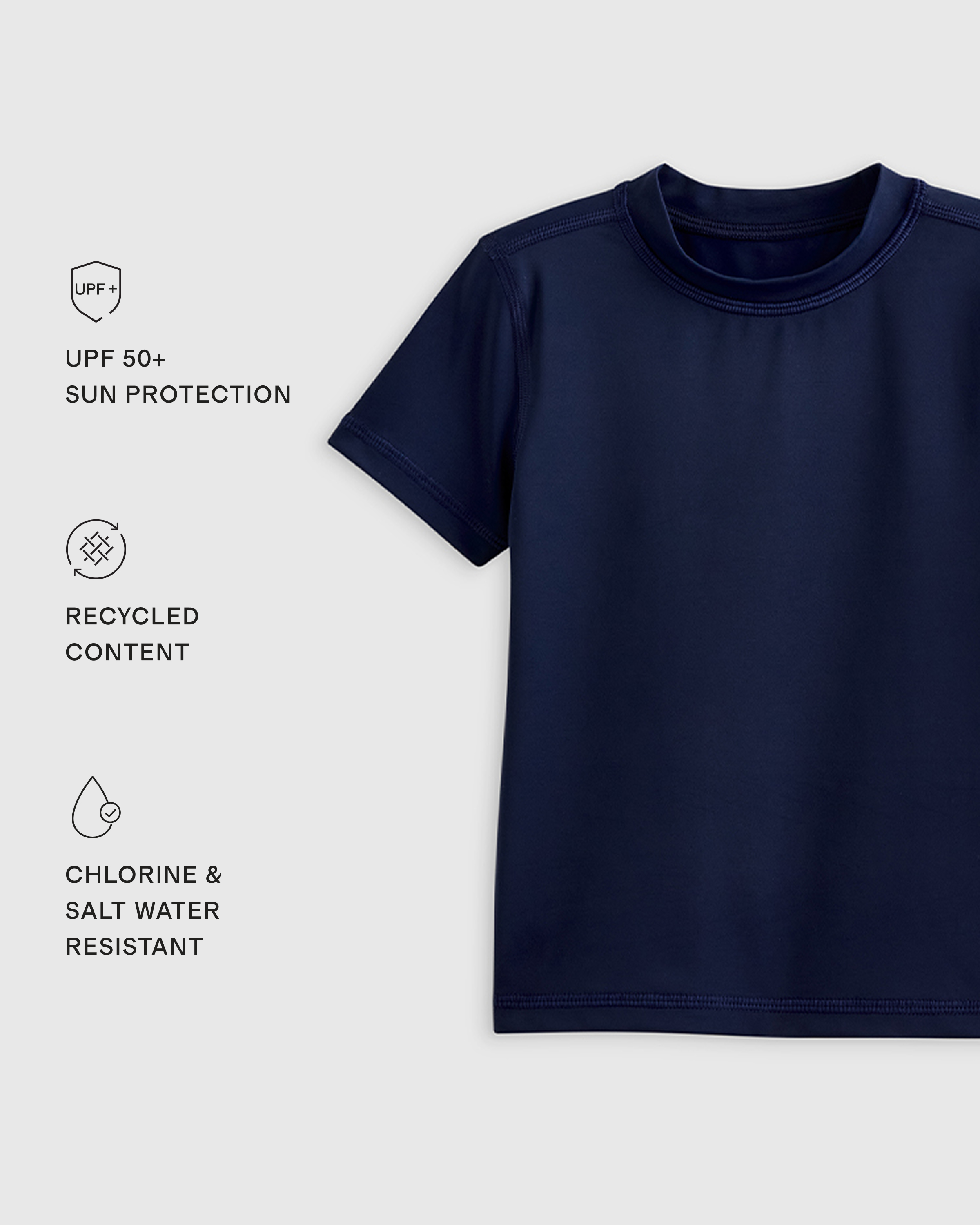 Short Sleeve Rash Guard Top - Toddler - thumbnail 8