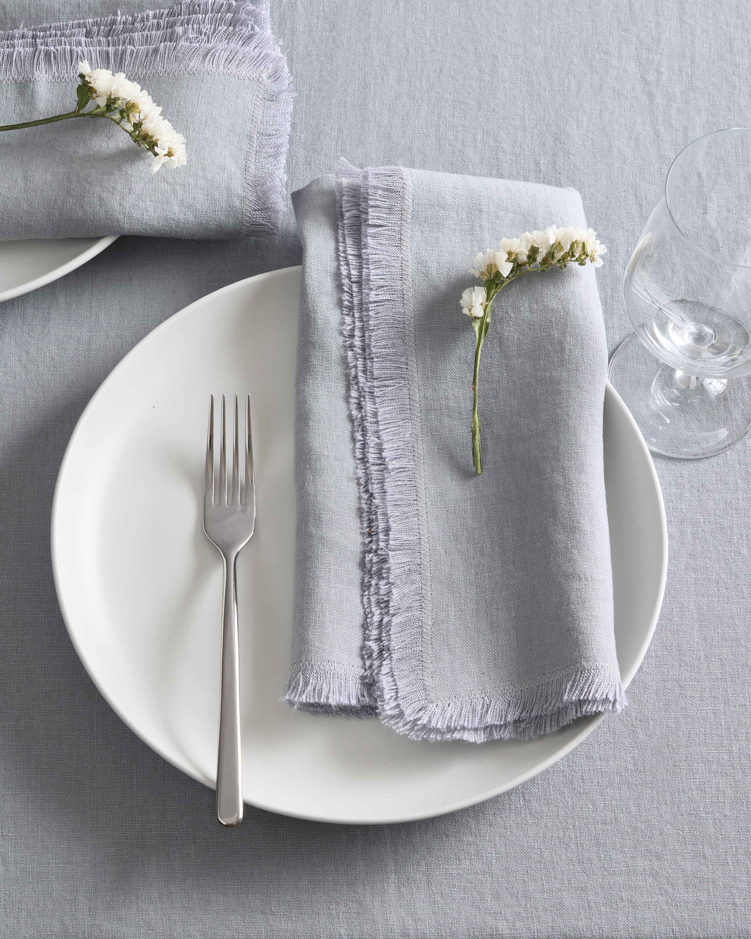 European Linen Fringe Napkins (Set of 8) - thumbnail 6
