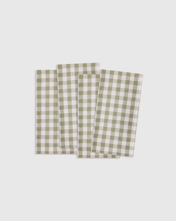 European Linen Wide-Hem Napkins (Set of 4)