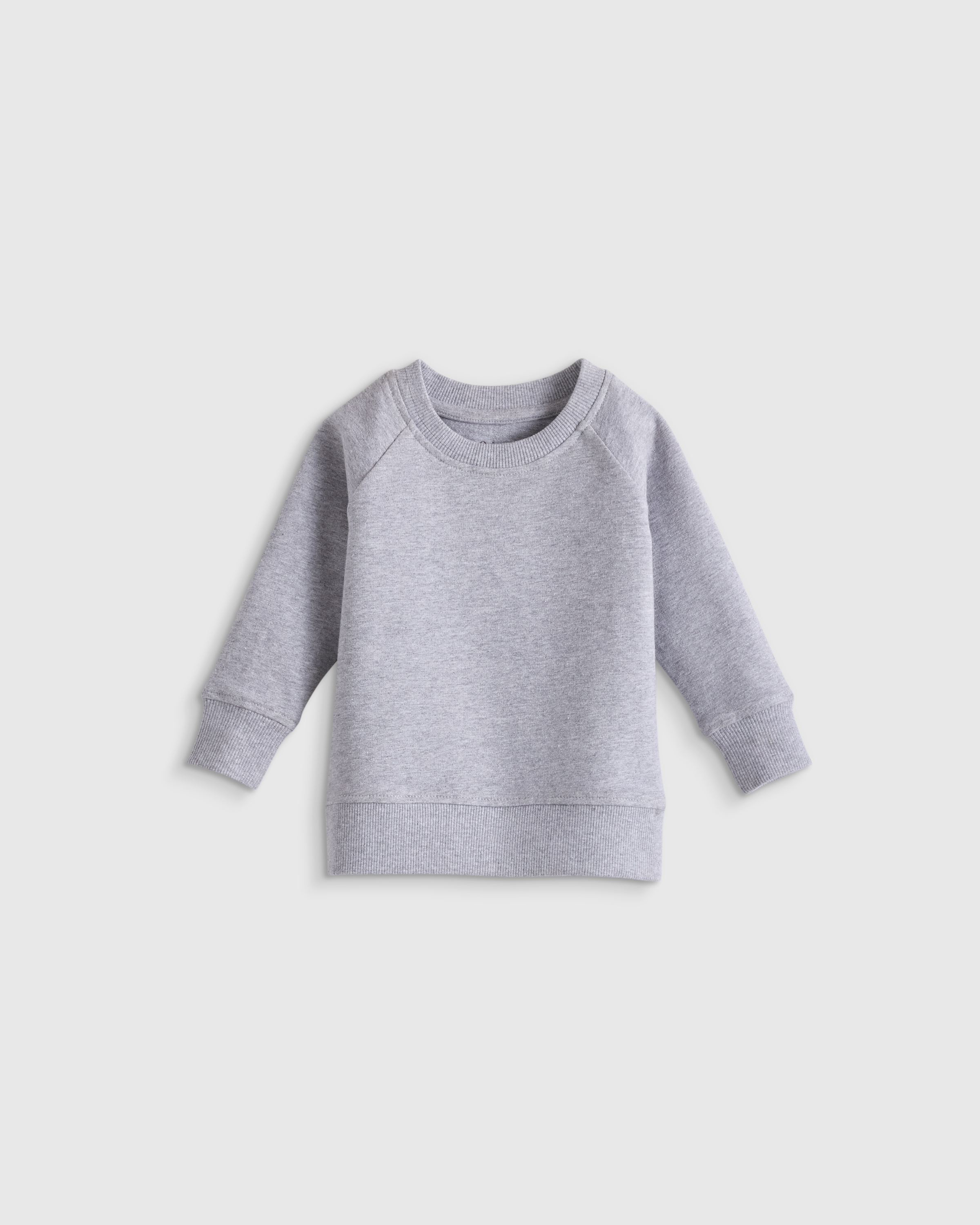 Organic Cotton French Terry Crew Neck Sweatshirt 