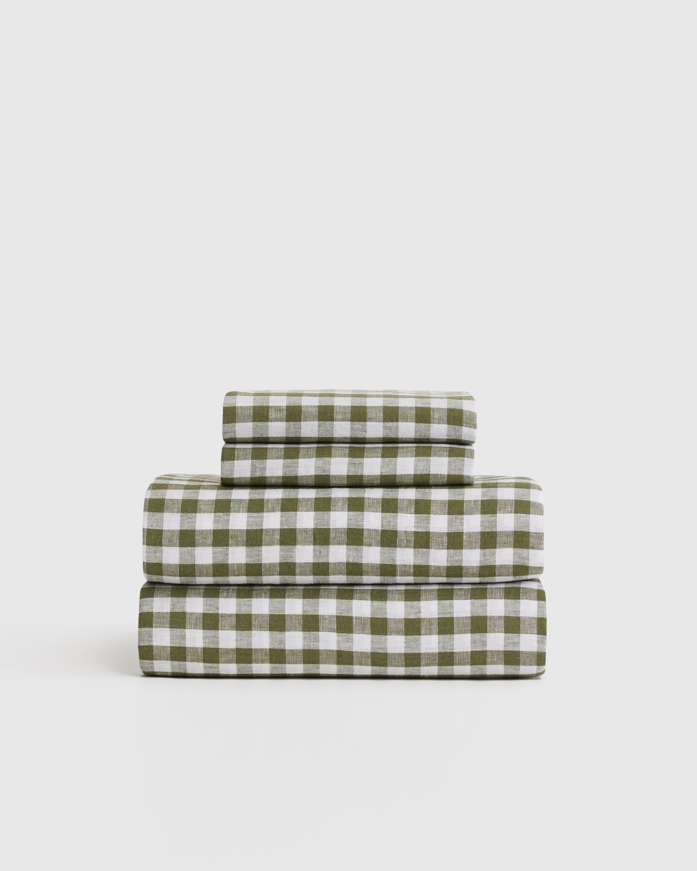 European Linen Gingham Sheet Set