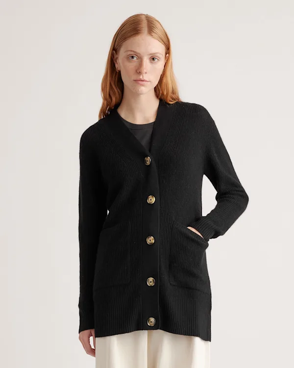 Baby Alpaca-Wool Oversized Cardigan 