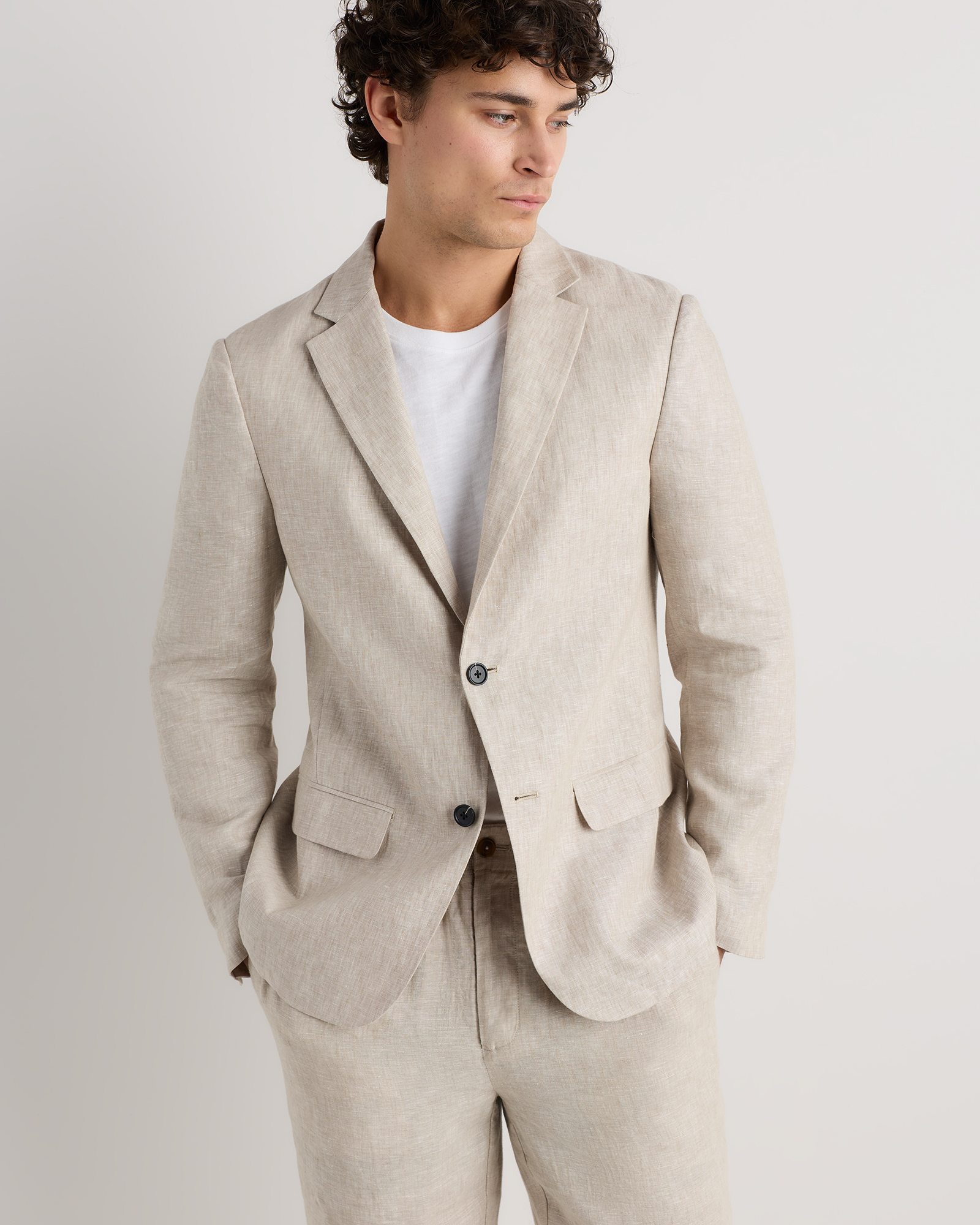 100% European Linen Blazer