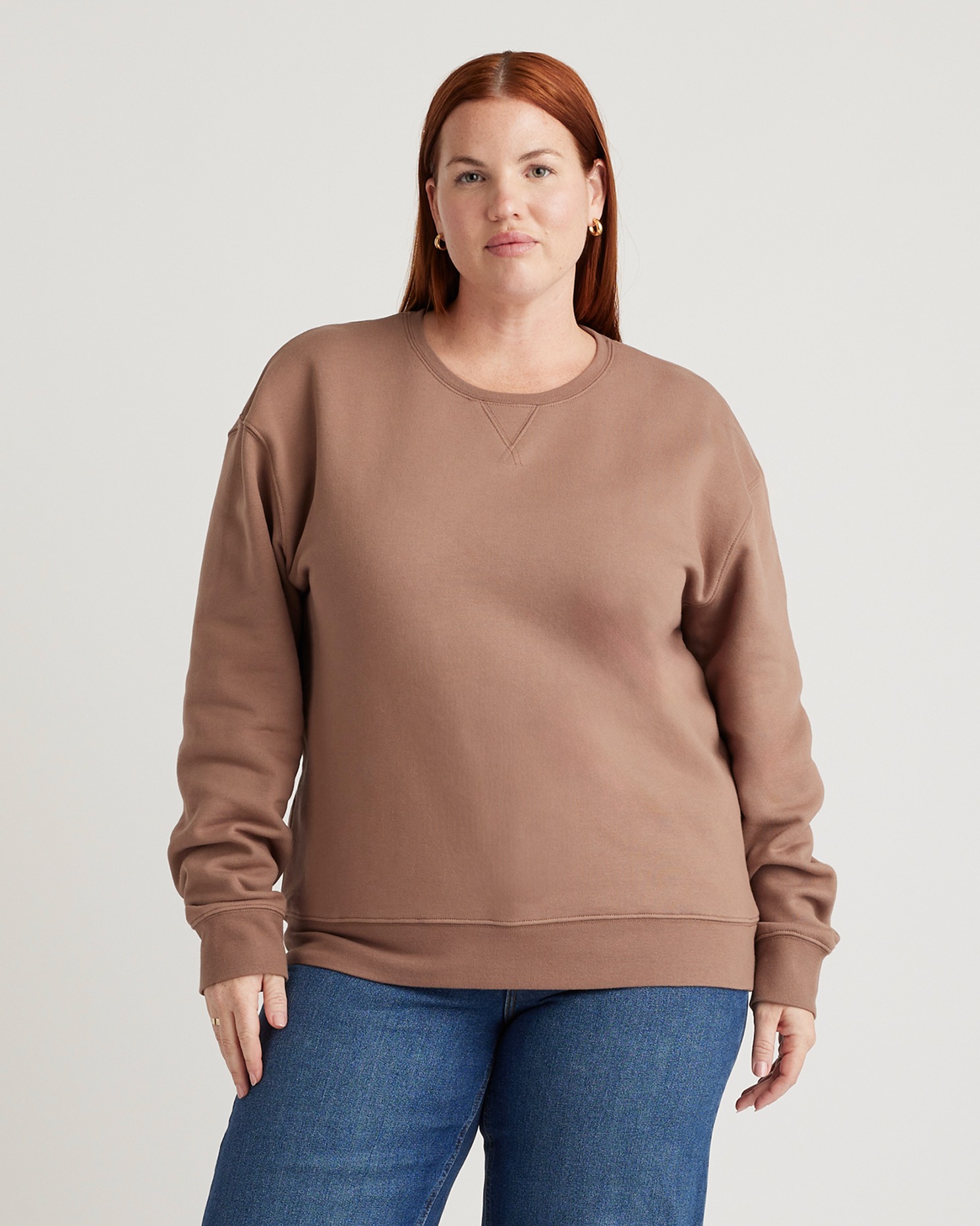 Organic Heavyweight Fleece Boyfriend Crew
