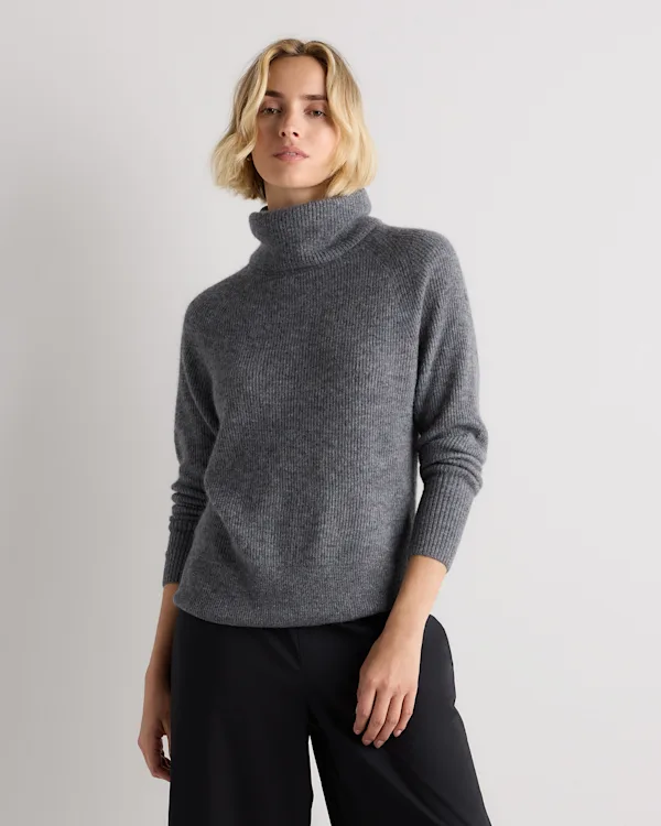 Lightweight Baby Alpaca Turtleneck