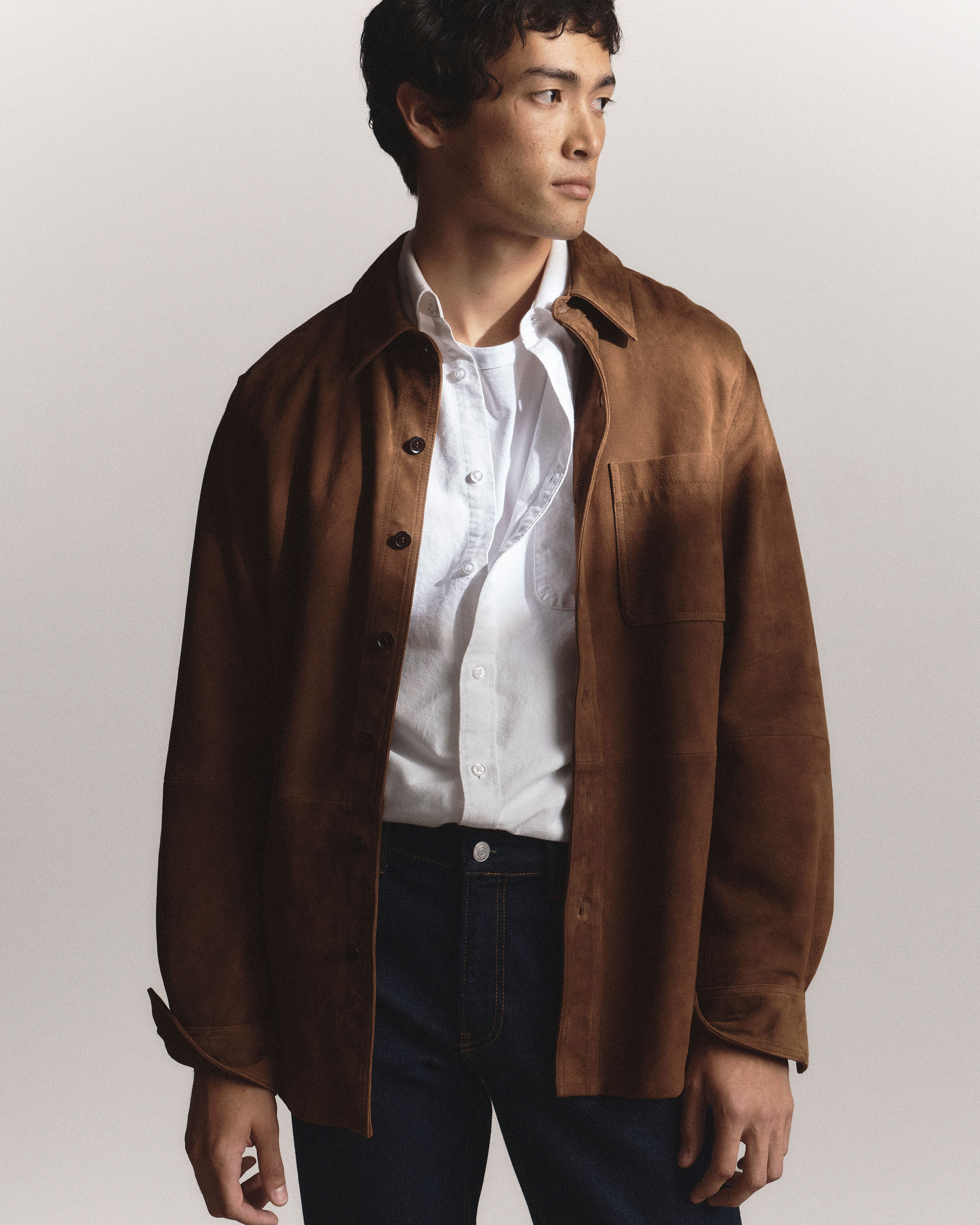 100% Suede Overshirt