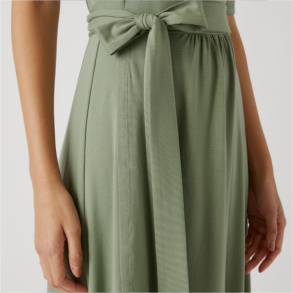 tencel jersey side tie midi dress Mindy Kaling