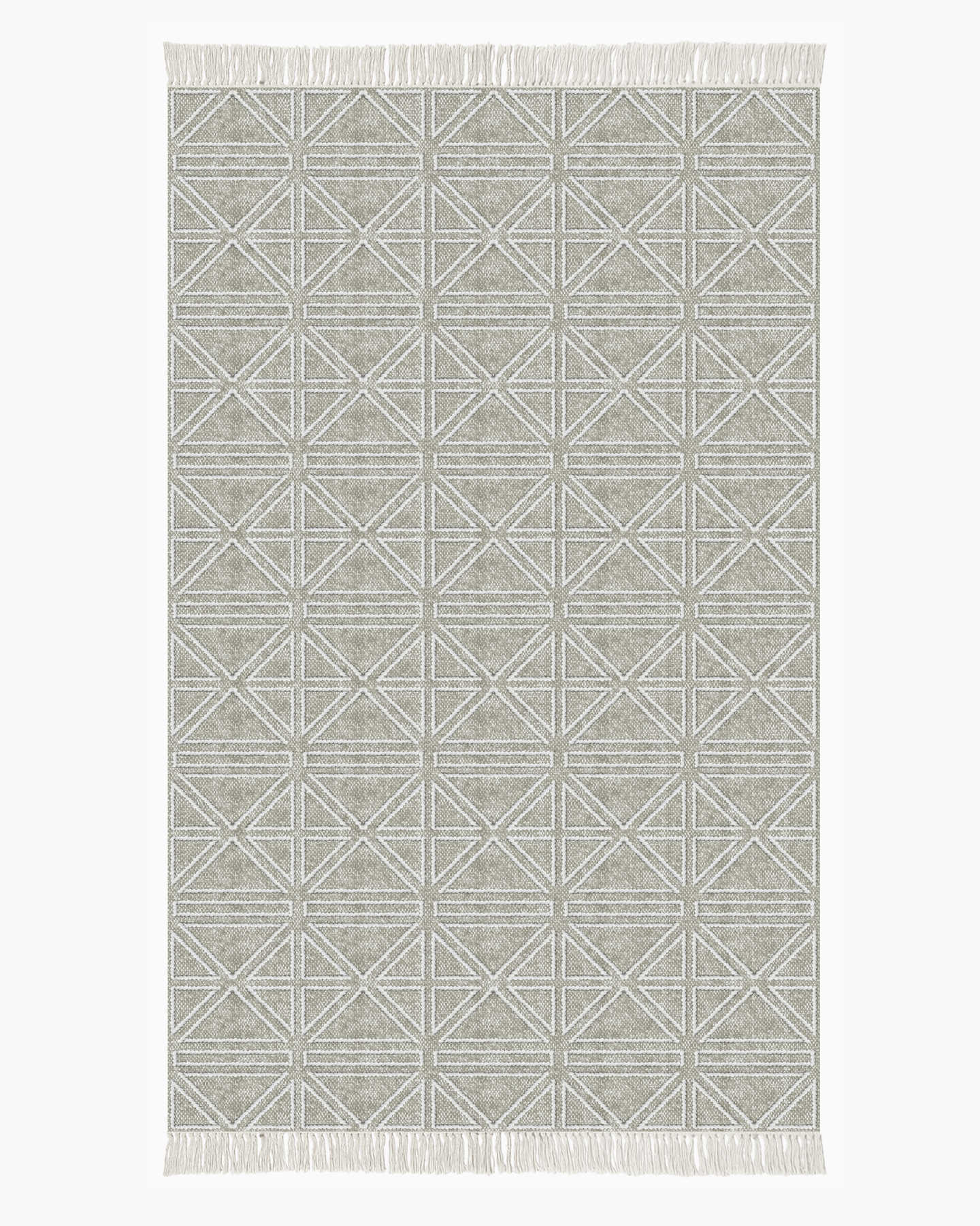 Peri Recycled Performance Rug - Grey/White