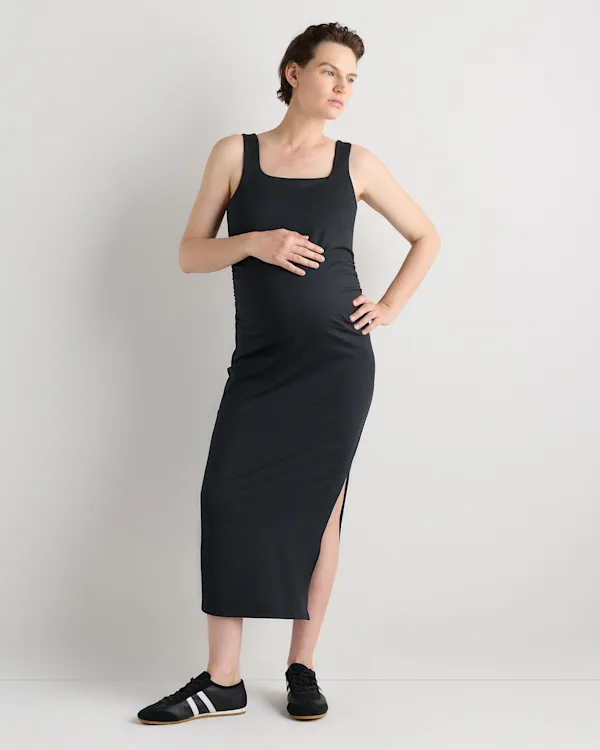 Ultra-Soft Maternity Midi Dress