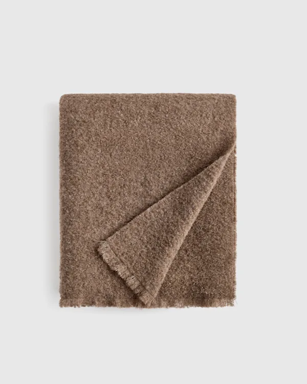 Alpaca Boucle Throw