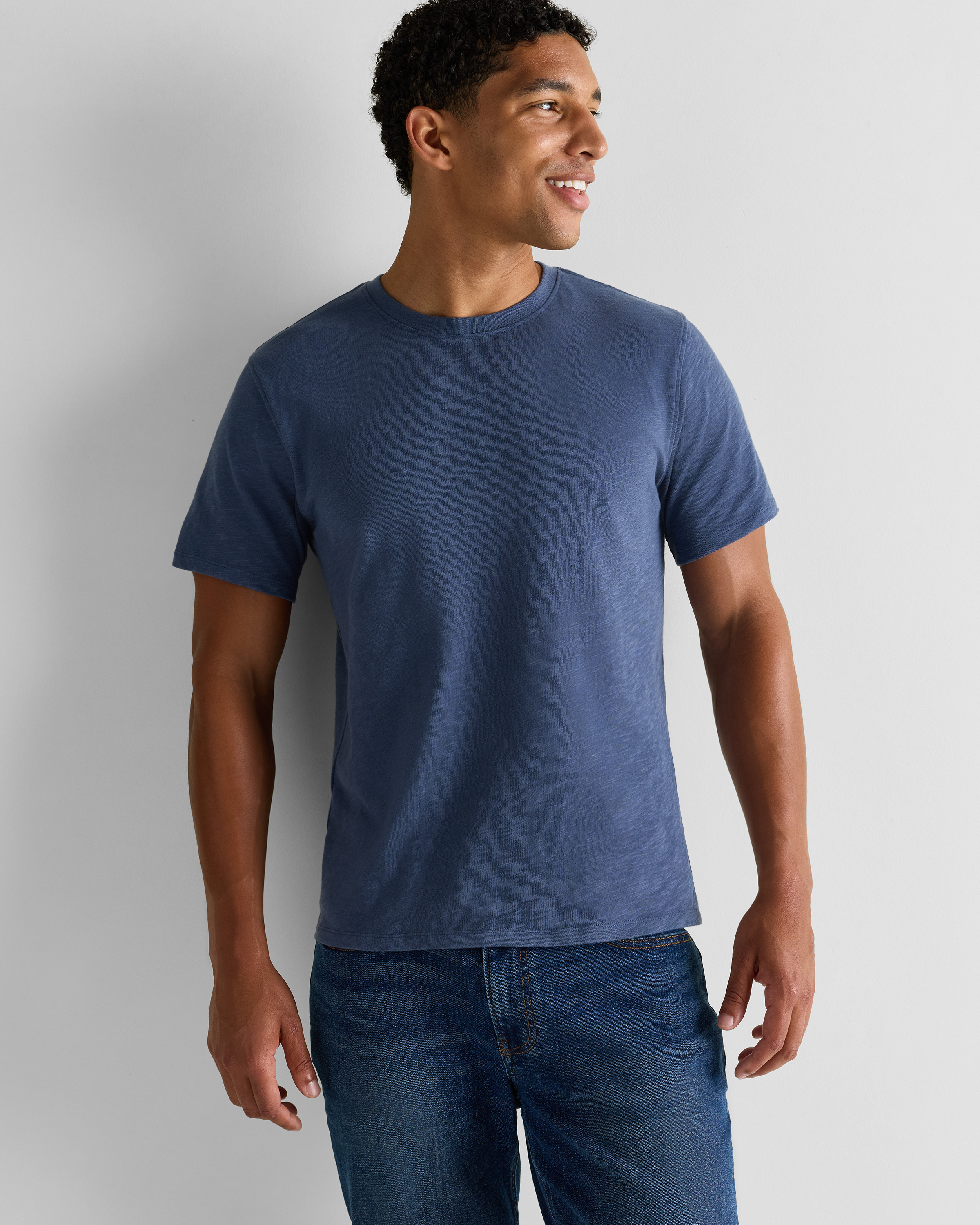 100% Organic Cotton Slub Crewneck Tee