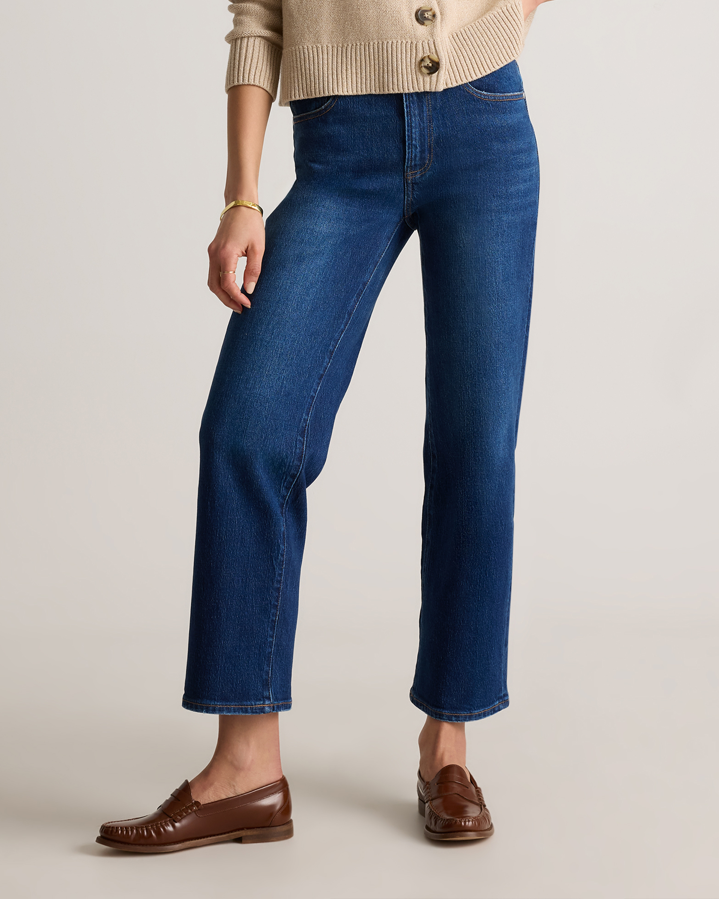 Bella Stretch Cropped Straight Jeans