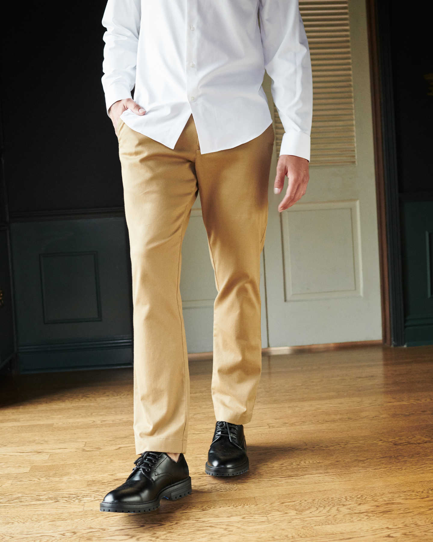 Organic Activeflex™ Chino - Slim Fit - Dark Khaki