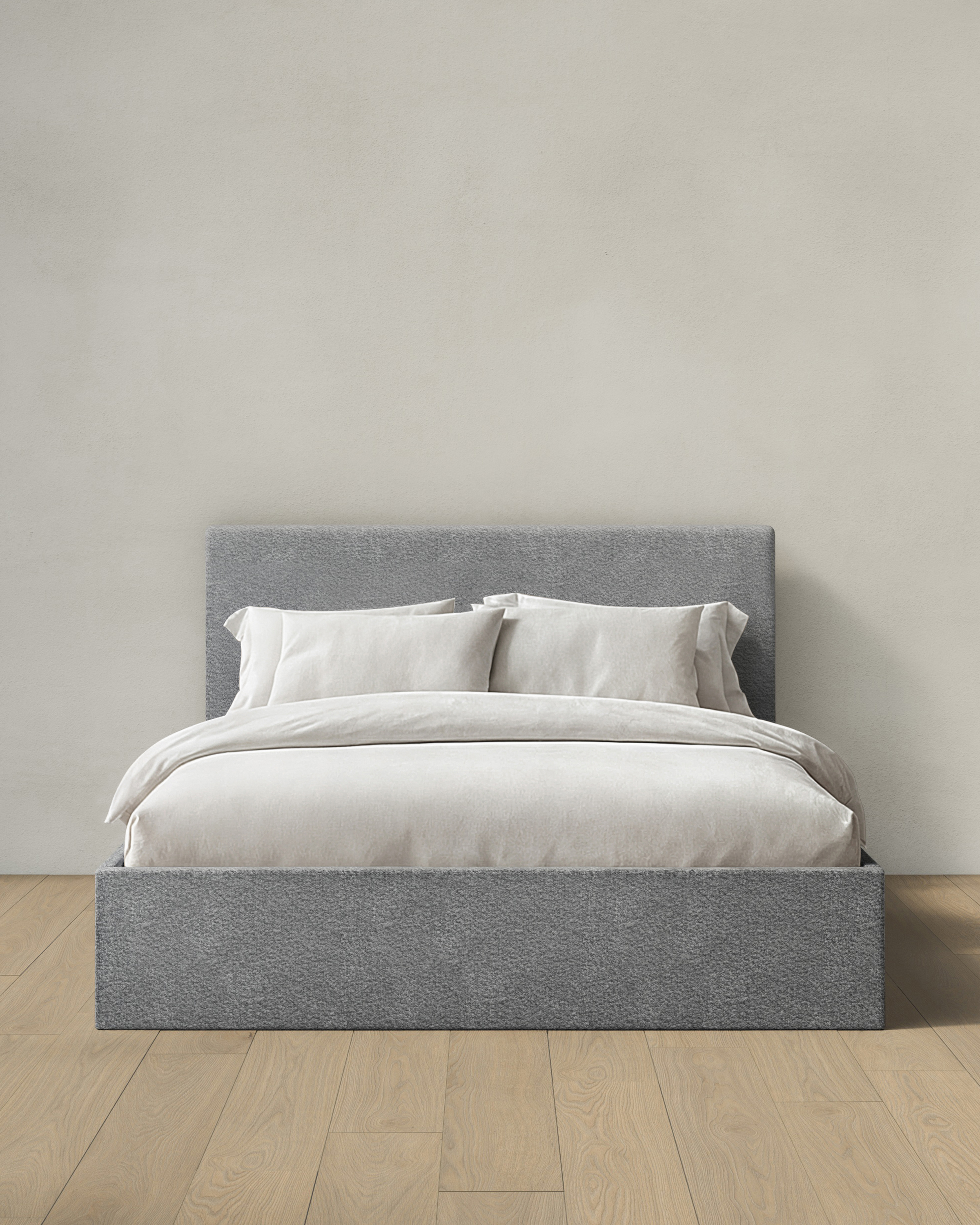 Plush Boucle Square Bed
