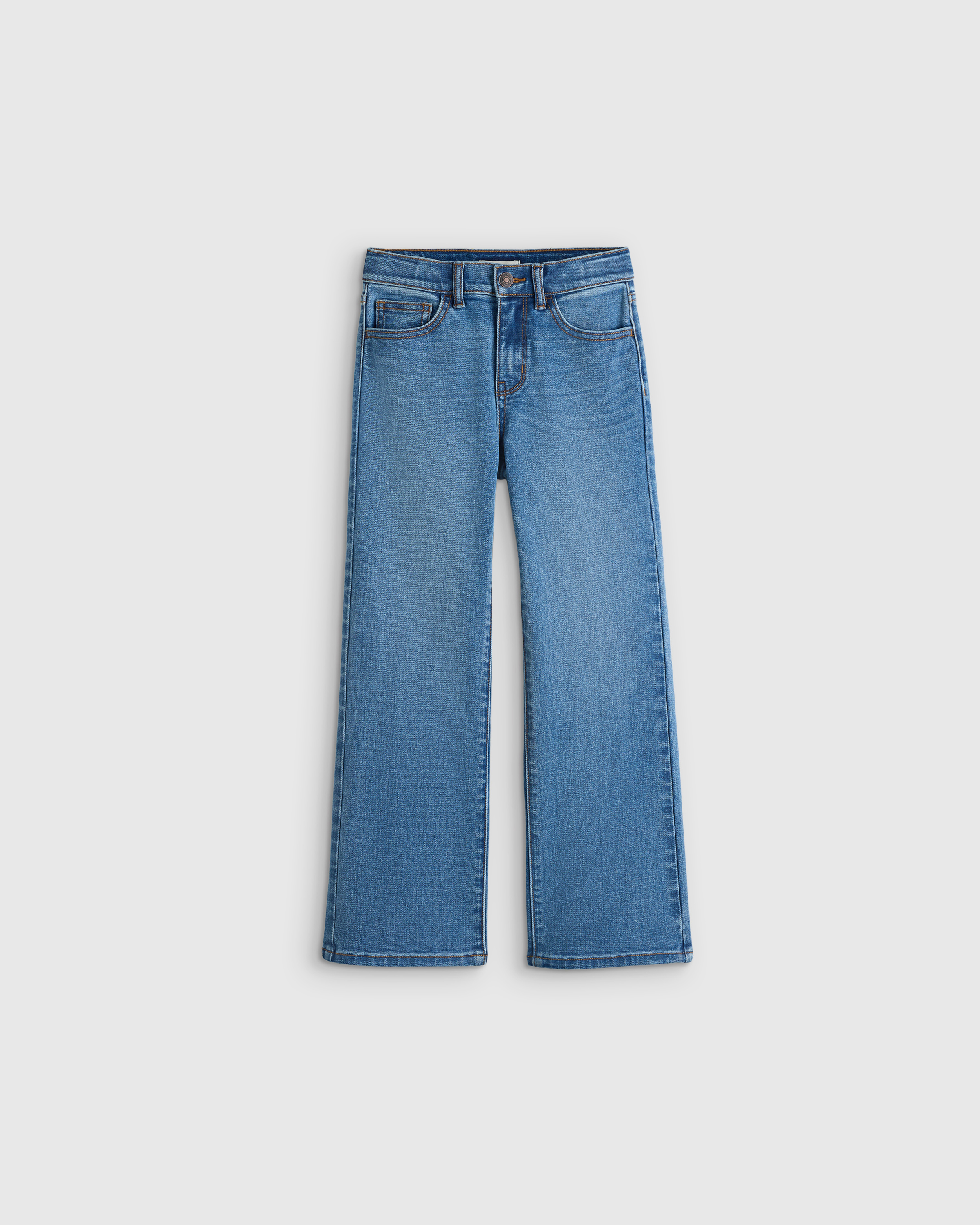 Girls Stretch Wide Leg Jeans