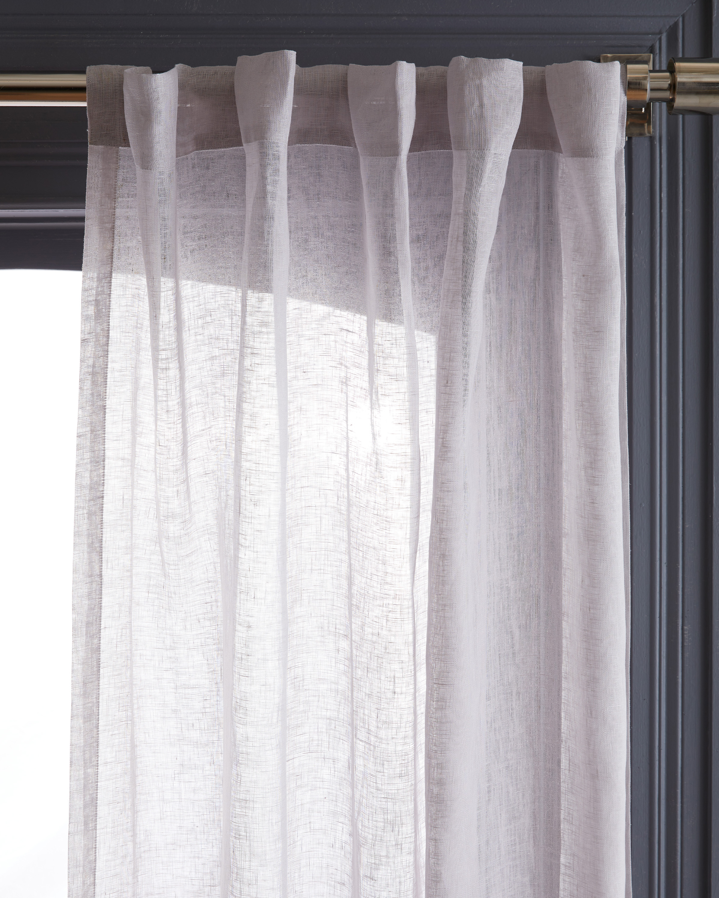 European Linen Sheer Curtain Set - thumbnail 9
