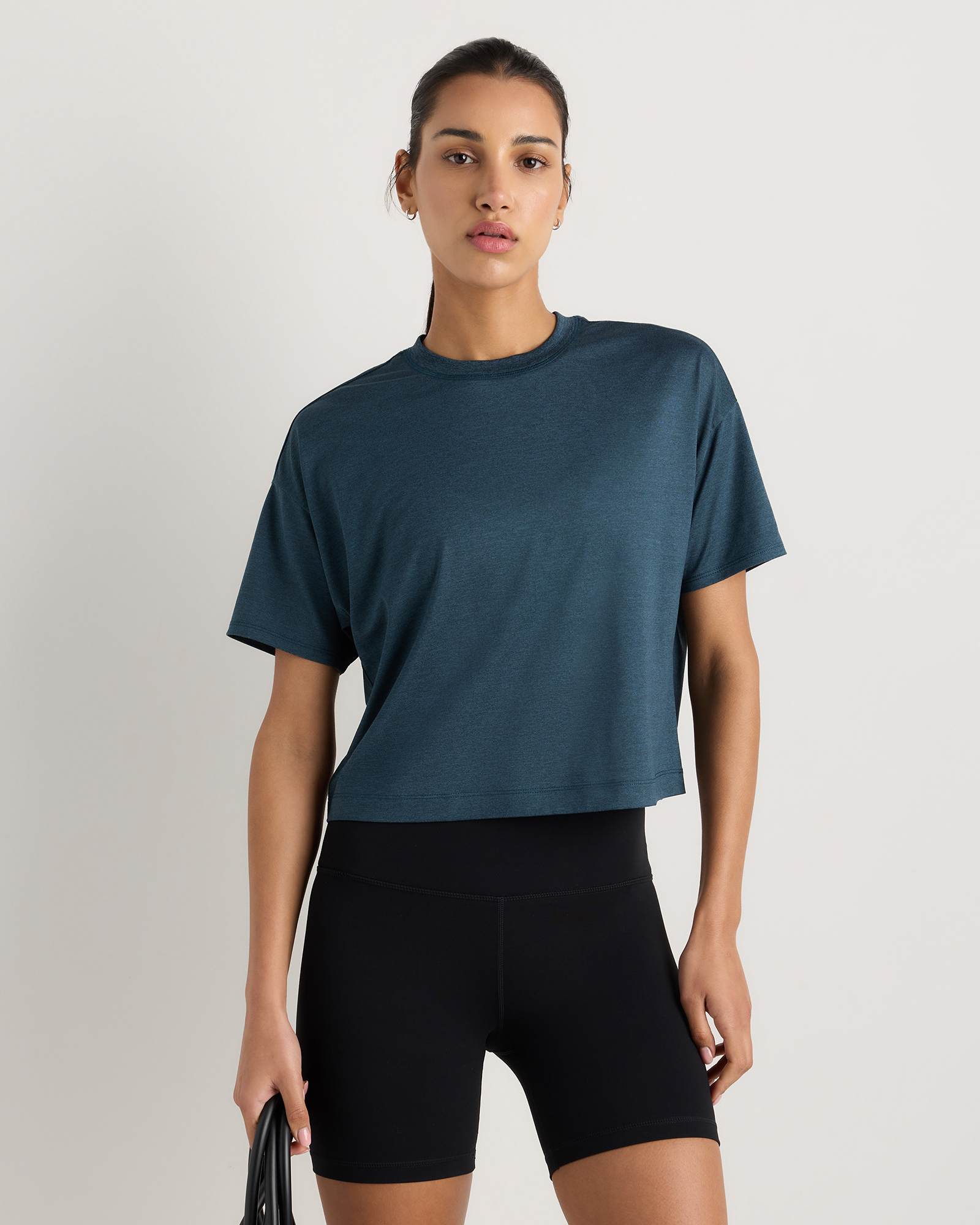 Flowknit Breeze Boxy Cropped Tee