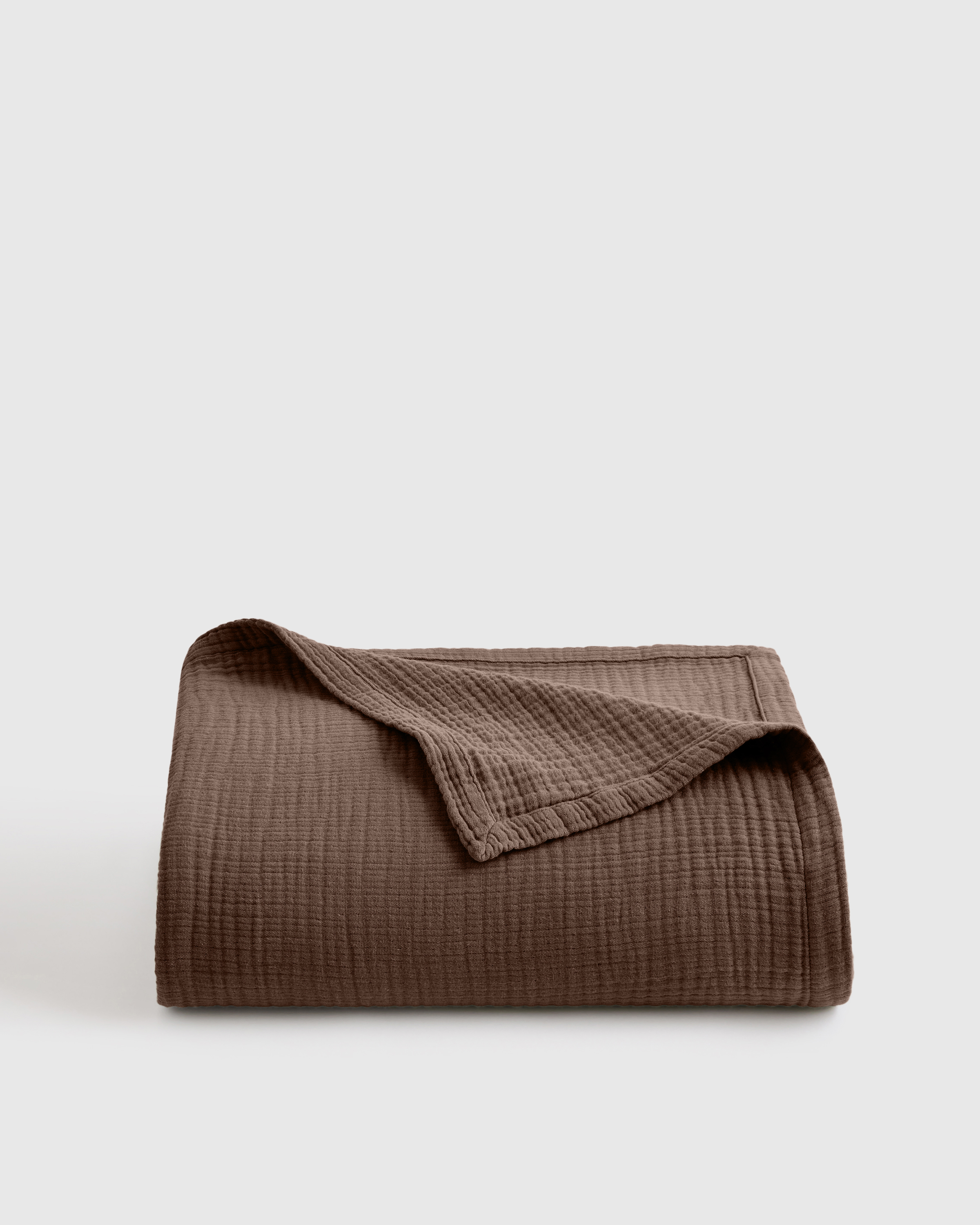 Organic Airy Gauze Blanket in White