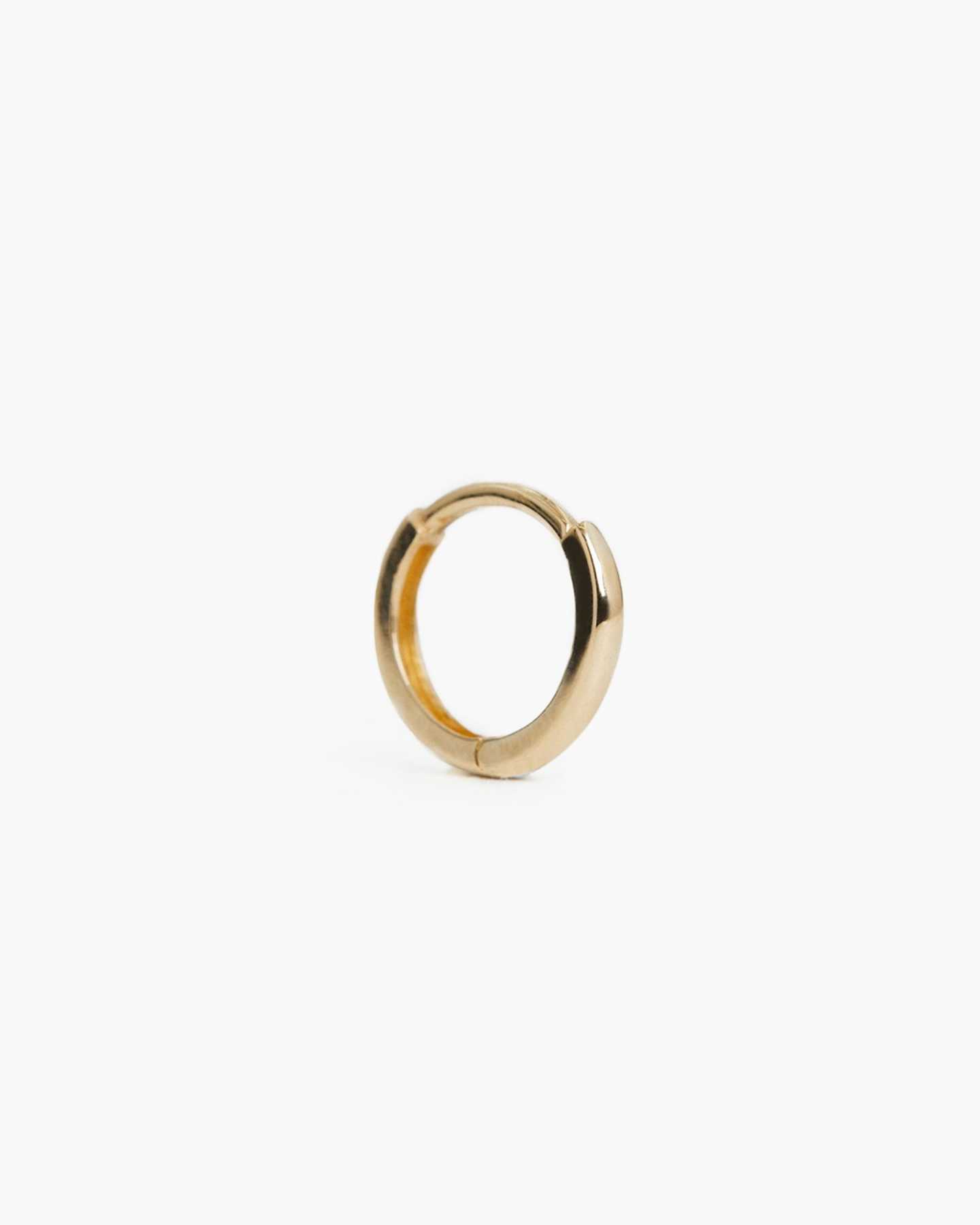 14k Gold Solo Mini Hoop - Yellow Gold