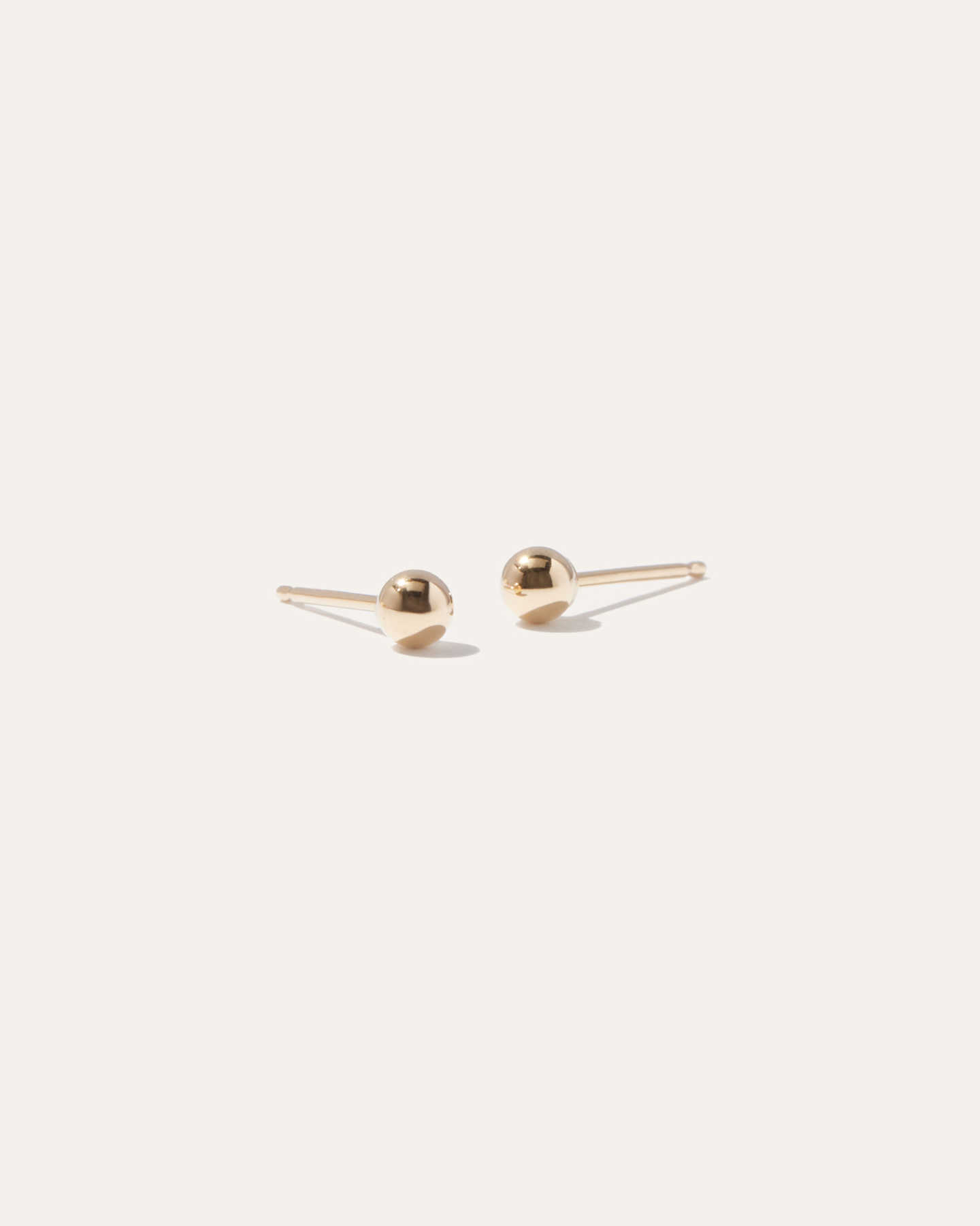 Bold Gold Stud Earrings - Yellow Gold