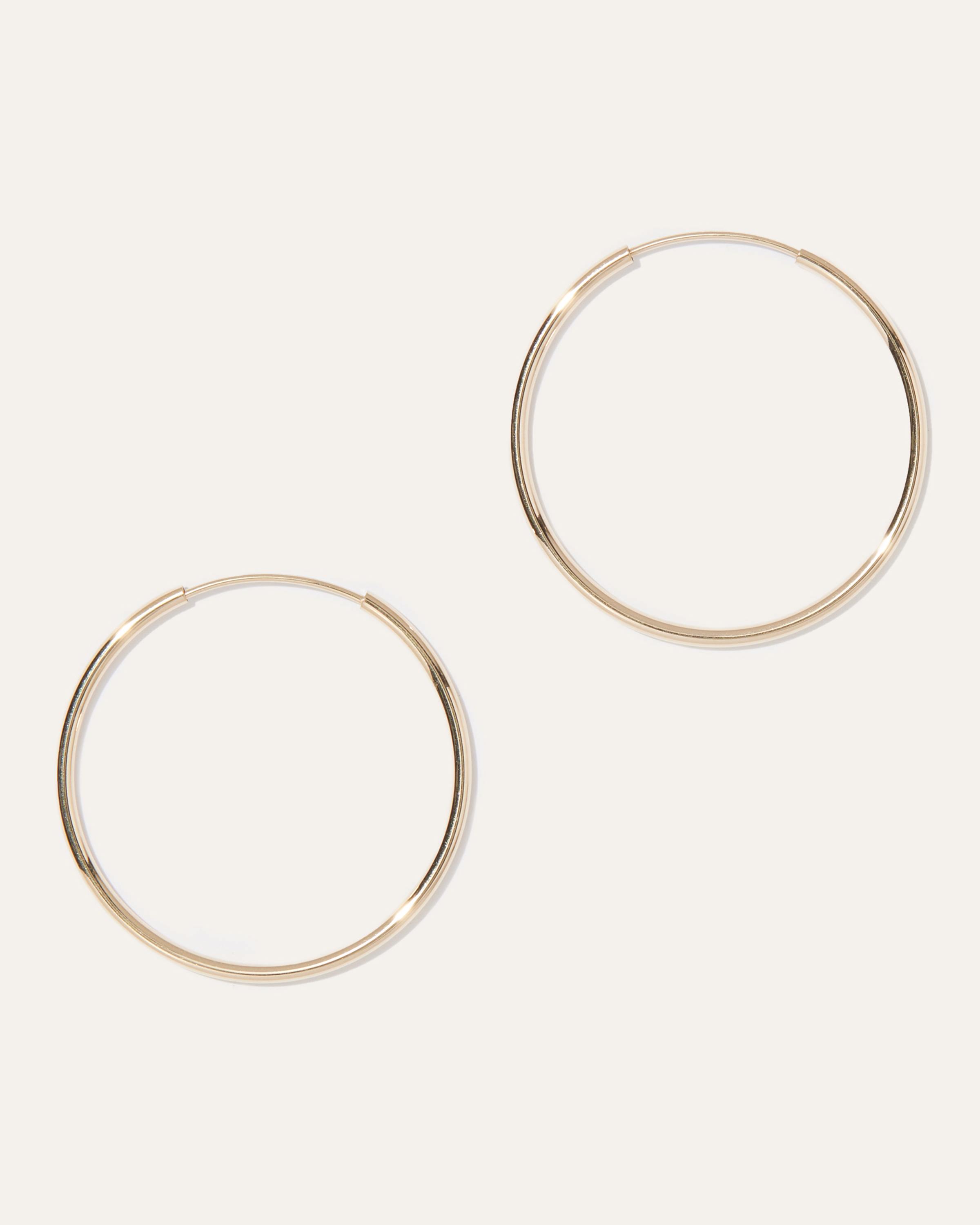 25mm 14k gold hoop earrings