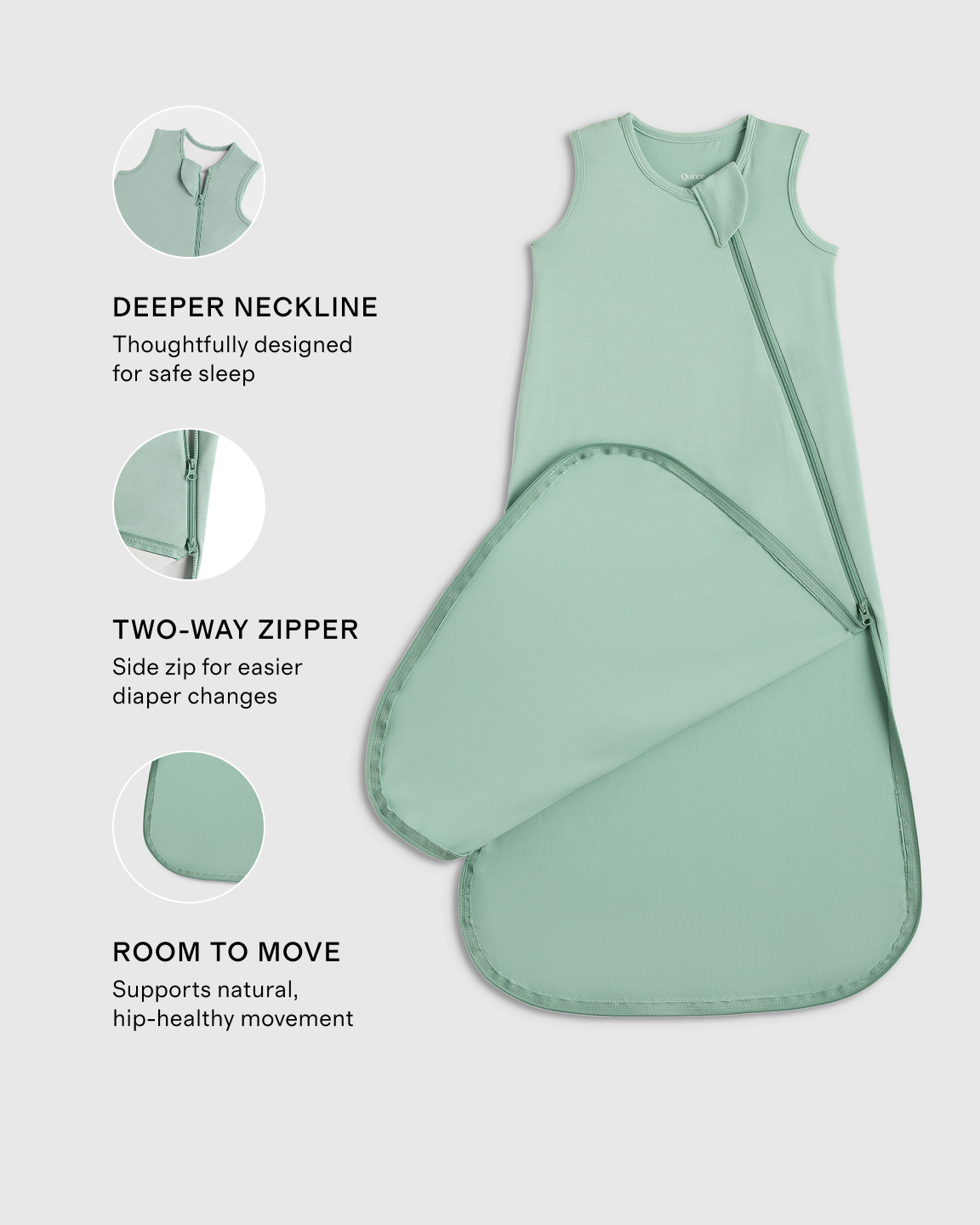Bamboo Sleep Bag 0.5 TOG - thumbnail 5