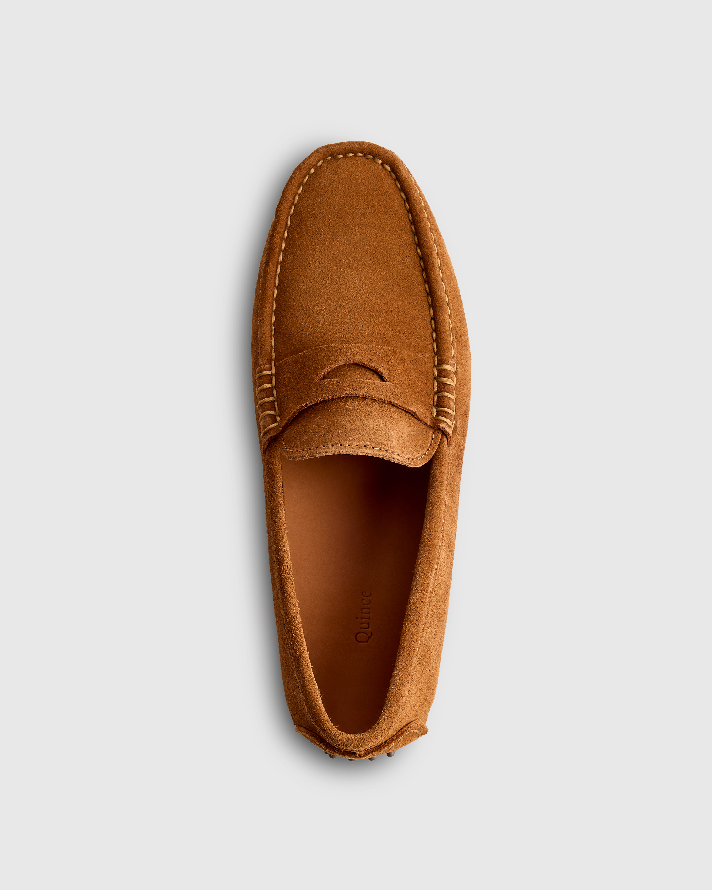 Essential Suede Driving Loafer in Whiskey display picture 1