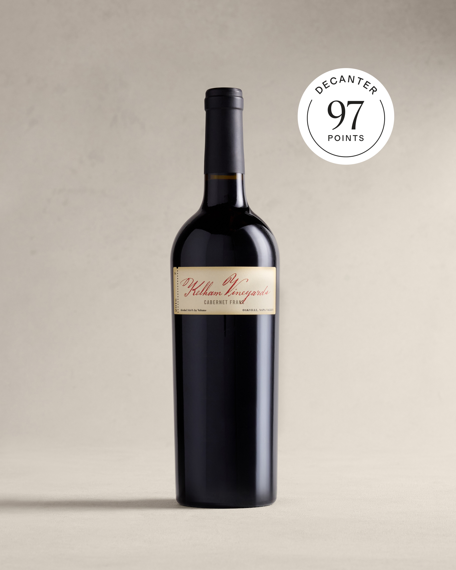 Kelham Vineyards Oakville Napa Cabernet Franc 2016 in No Color