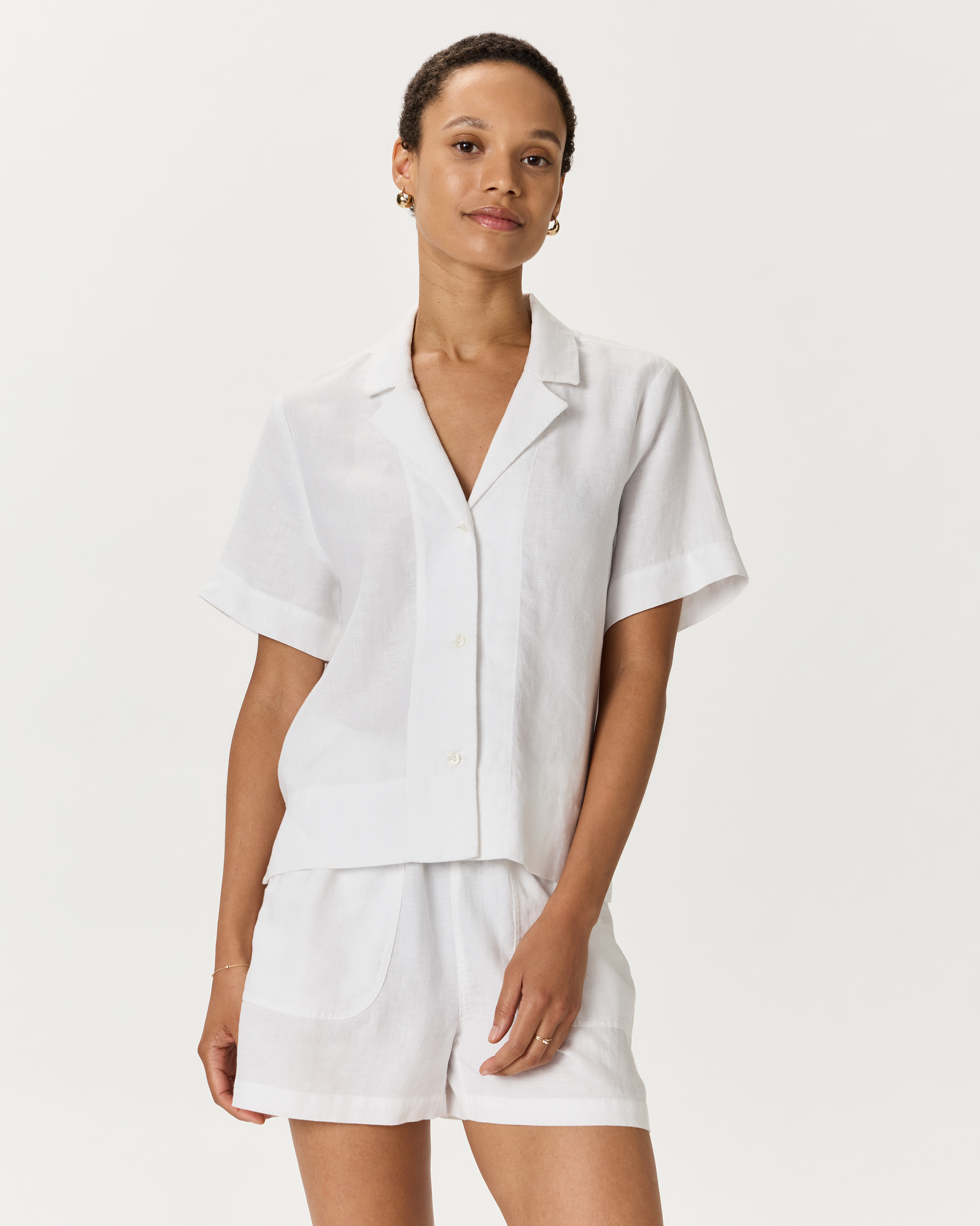 100% European Linen Short Sleeve Shirt