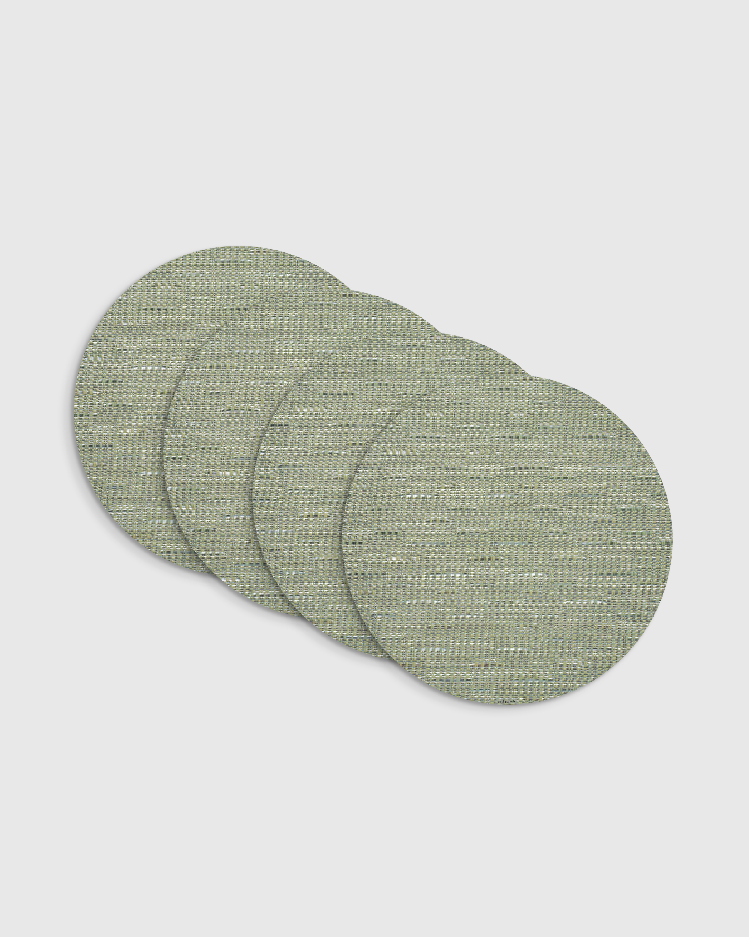 Bamboo Easy-Care Round Placemat, Set of 4 by Chilewich