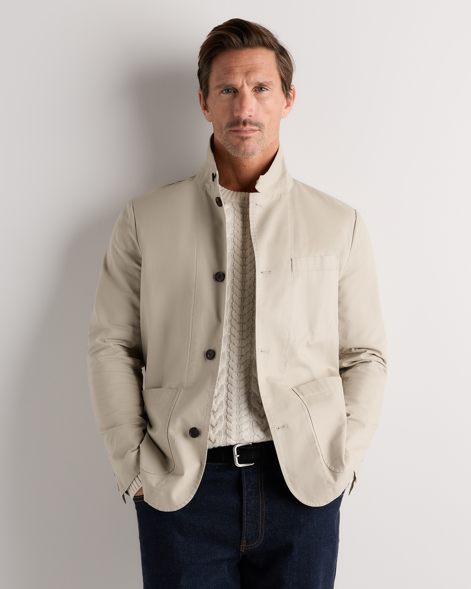 Organic Twill Unstructured Blazer