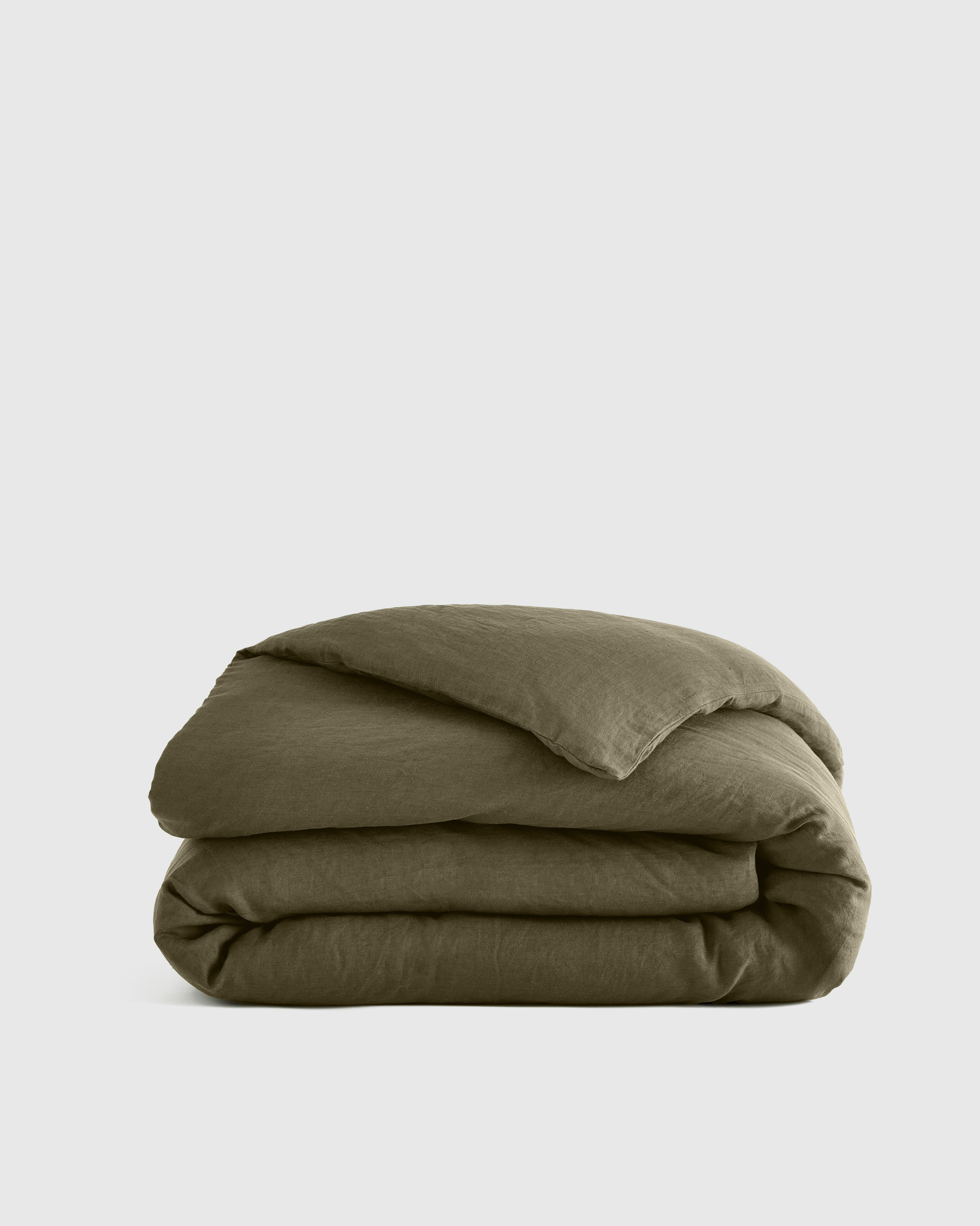 quince tobacco duvet European Linen Cover in Tobacco, Size Twin by our mid Quince | Bedding | Quince