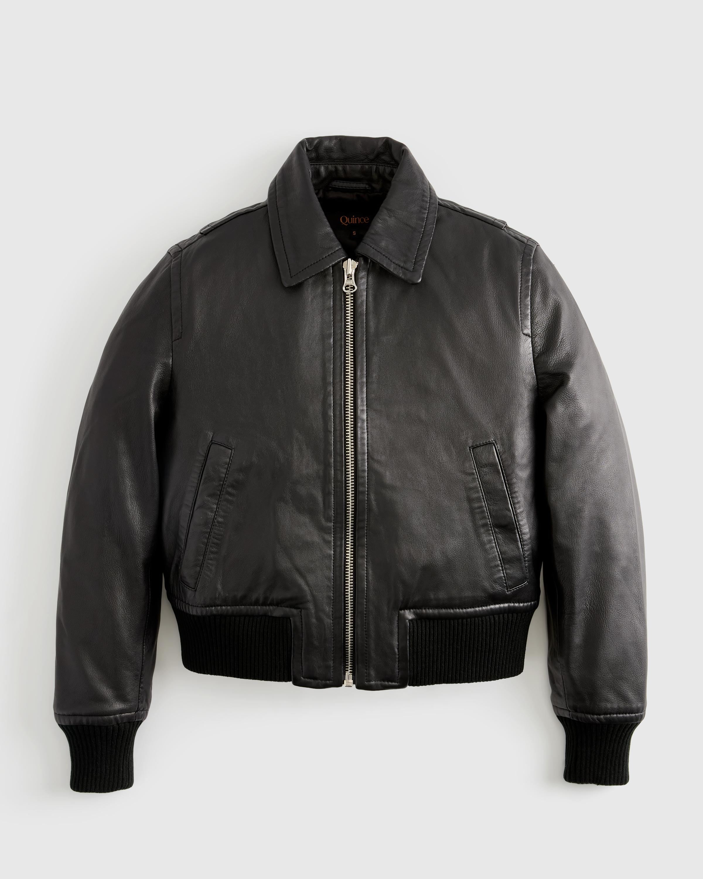 Women's 100% Washed Leather Bomber Jacket