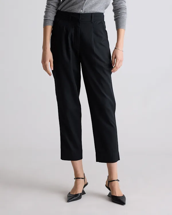 Drapey Twill Tapered Trouser 