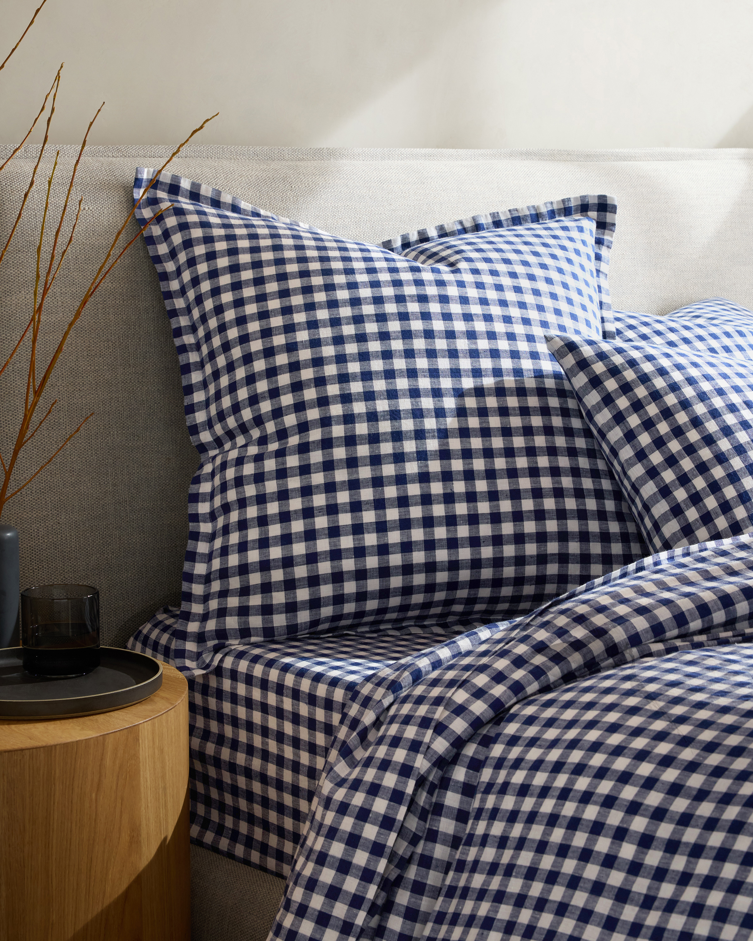 European Linen Gingham Euro Sham - thumbnail 8