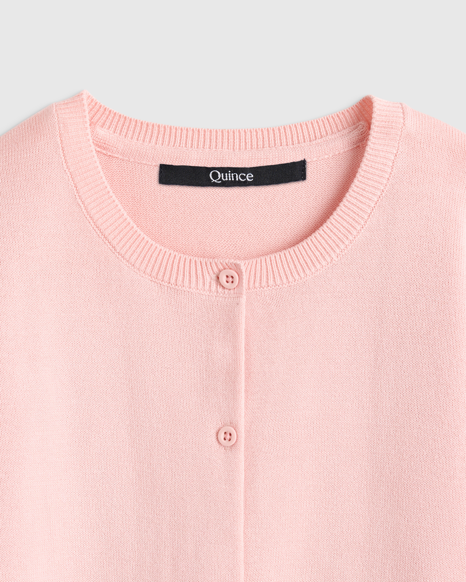 100% Organic Cotton Crewneck Cardigan - thumbnail 2