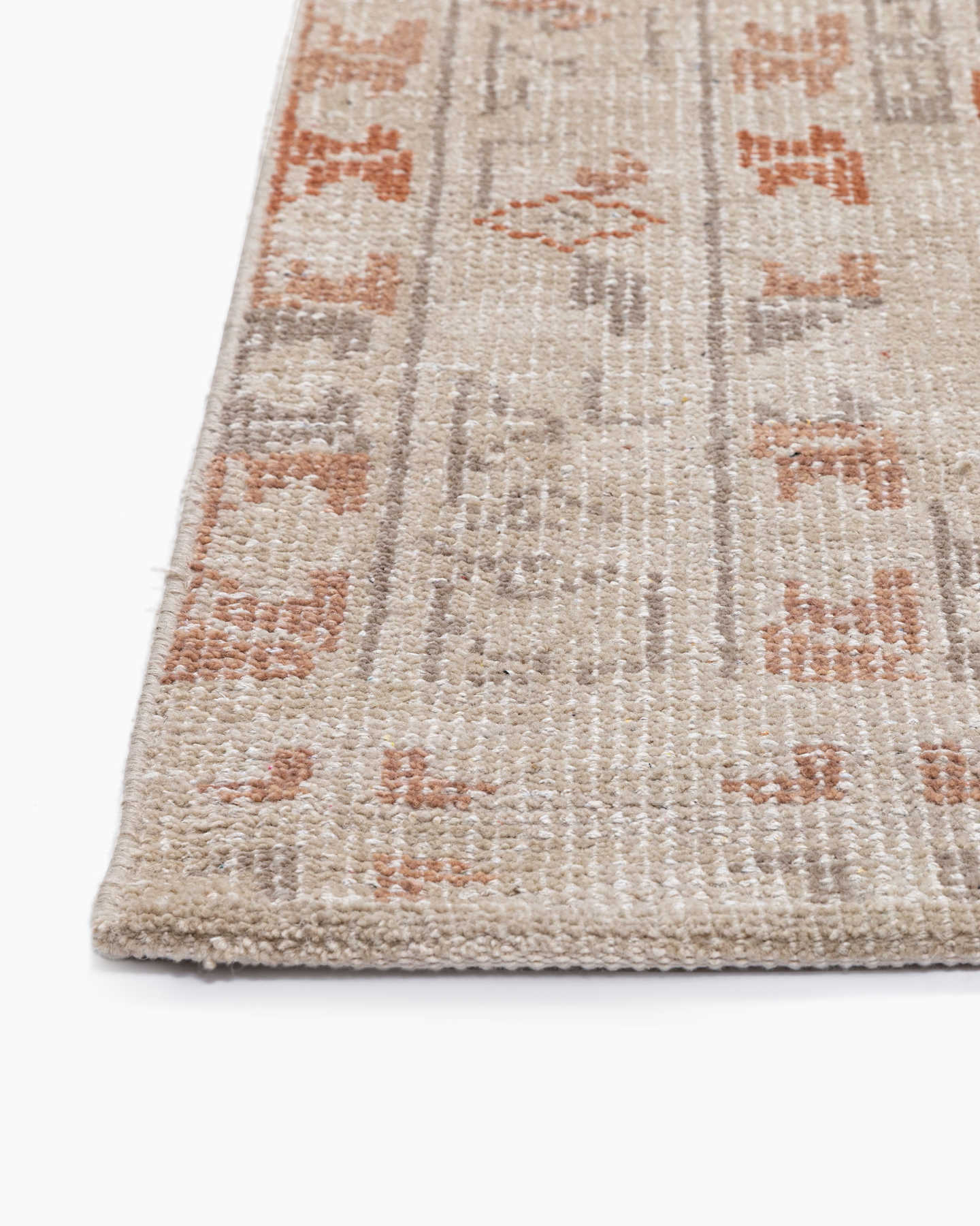 Loren Hand-Knotted Wool Rug - Oat Multi - 3 - Thumbnail