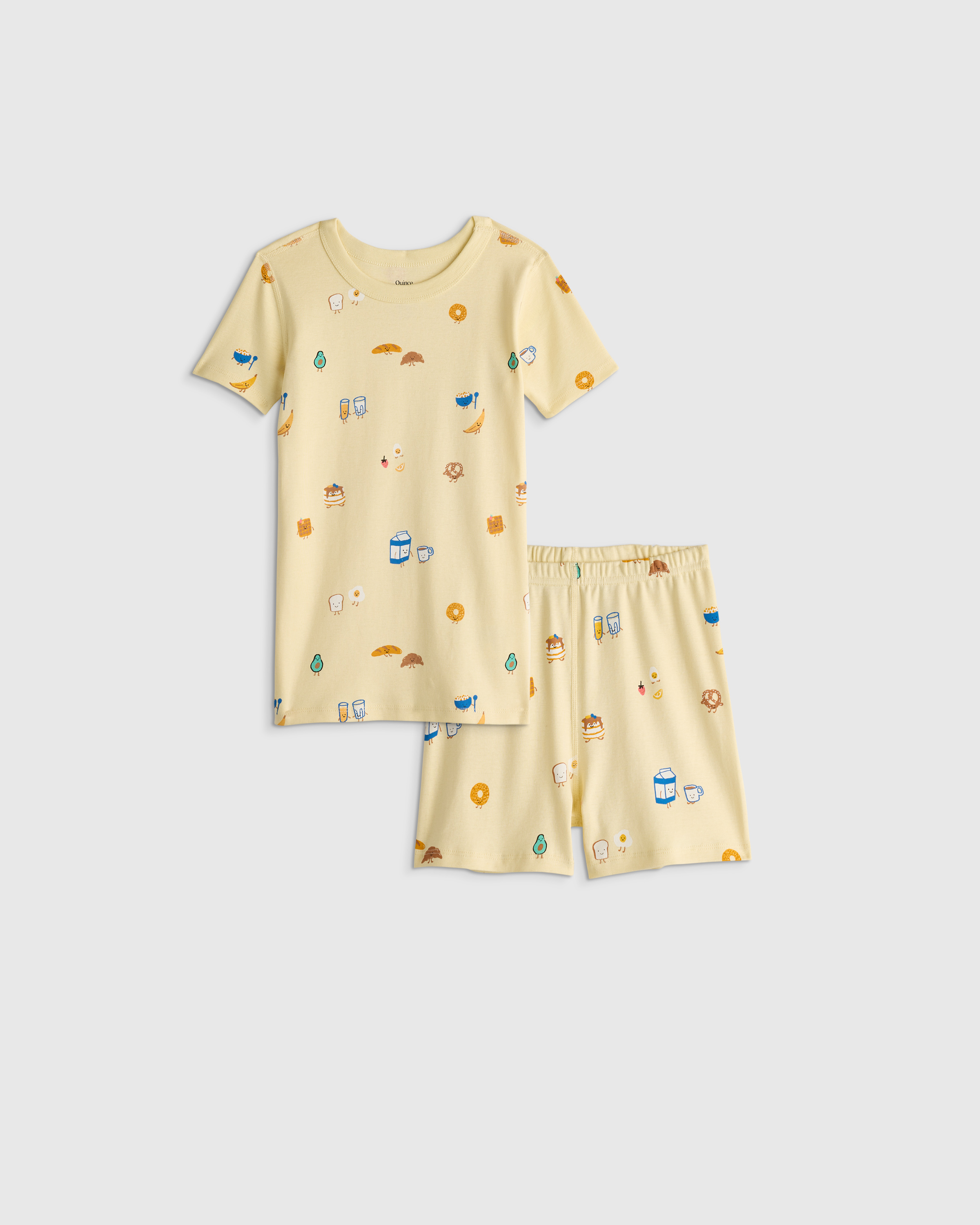 100% Organic Cotton Short Sleeve and Shorts Pajama Set