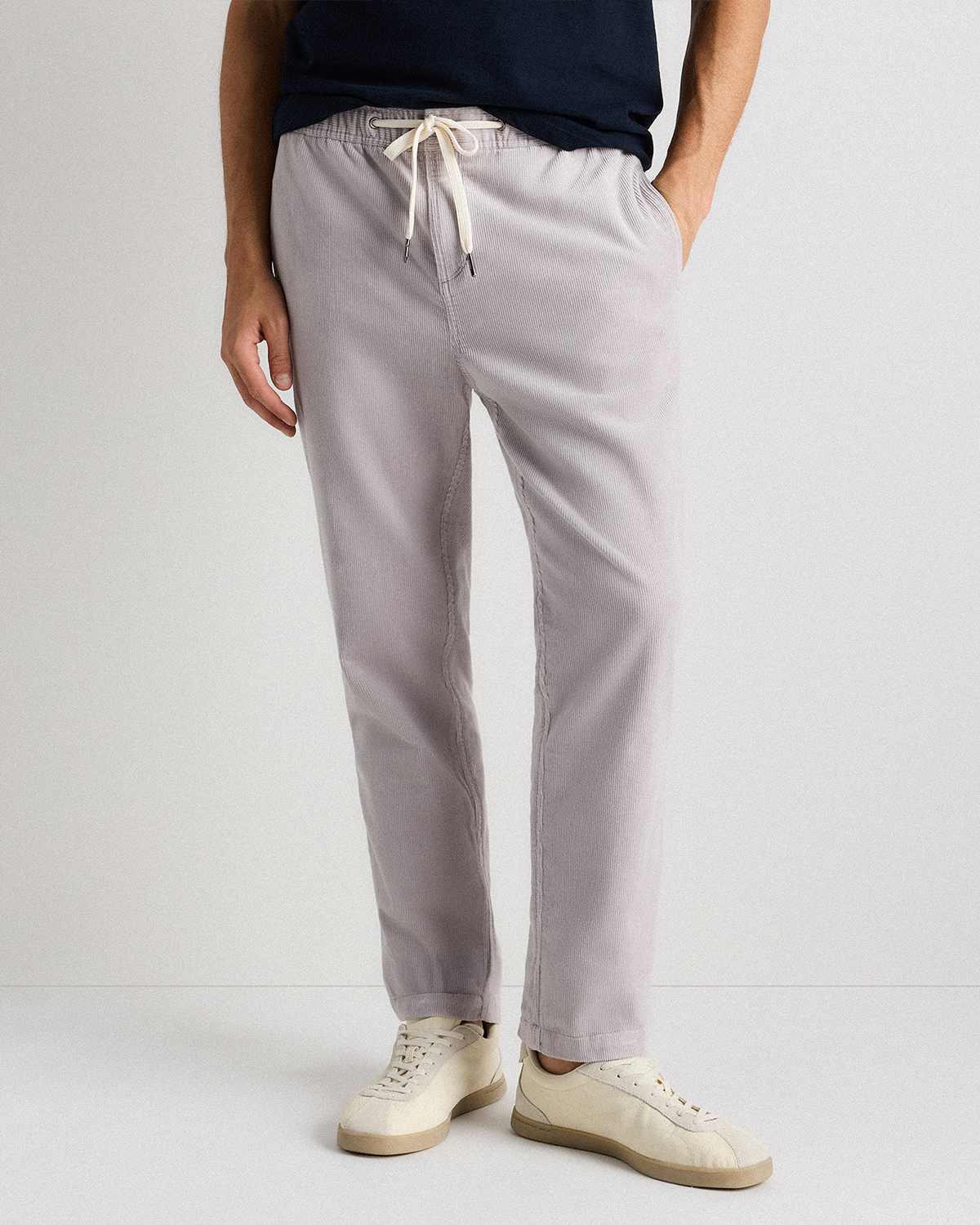 Organic Stretch Corduroy Drawstring Trousers