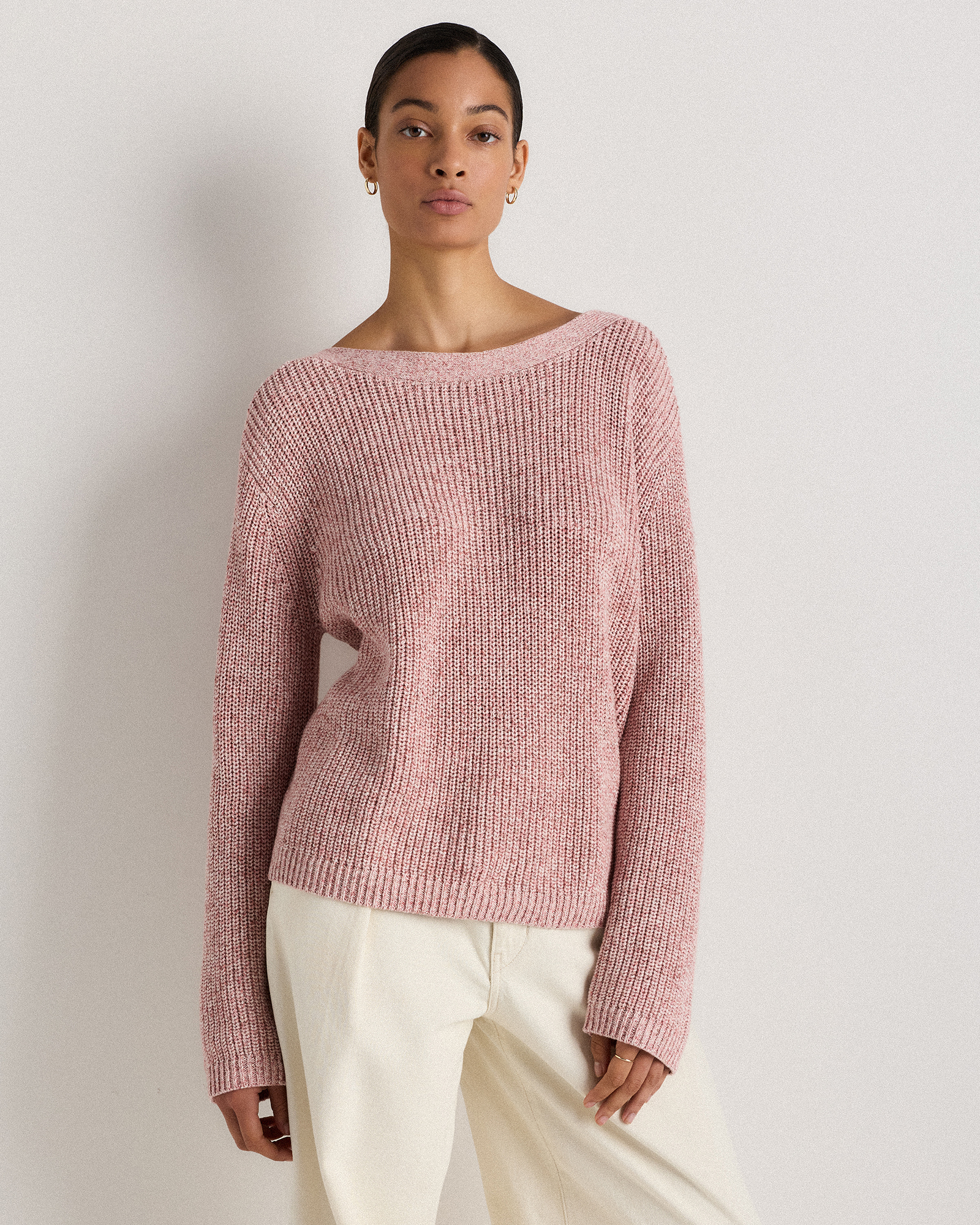 100% Organic Cotton Fisherman Boatneck Sweater