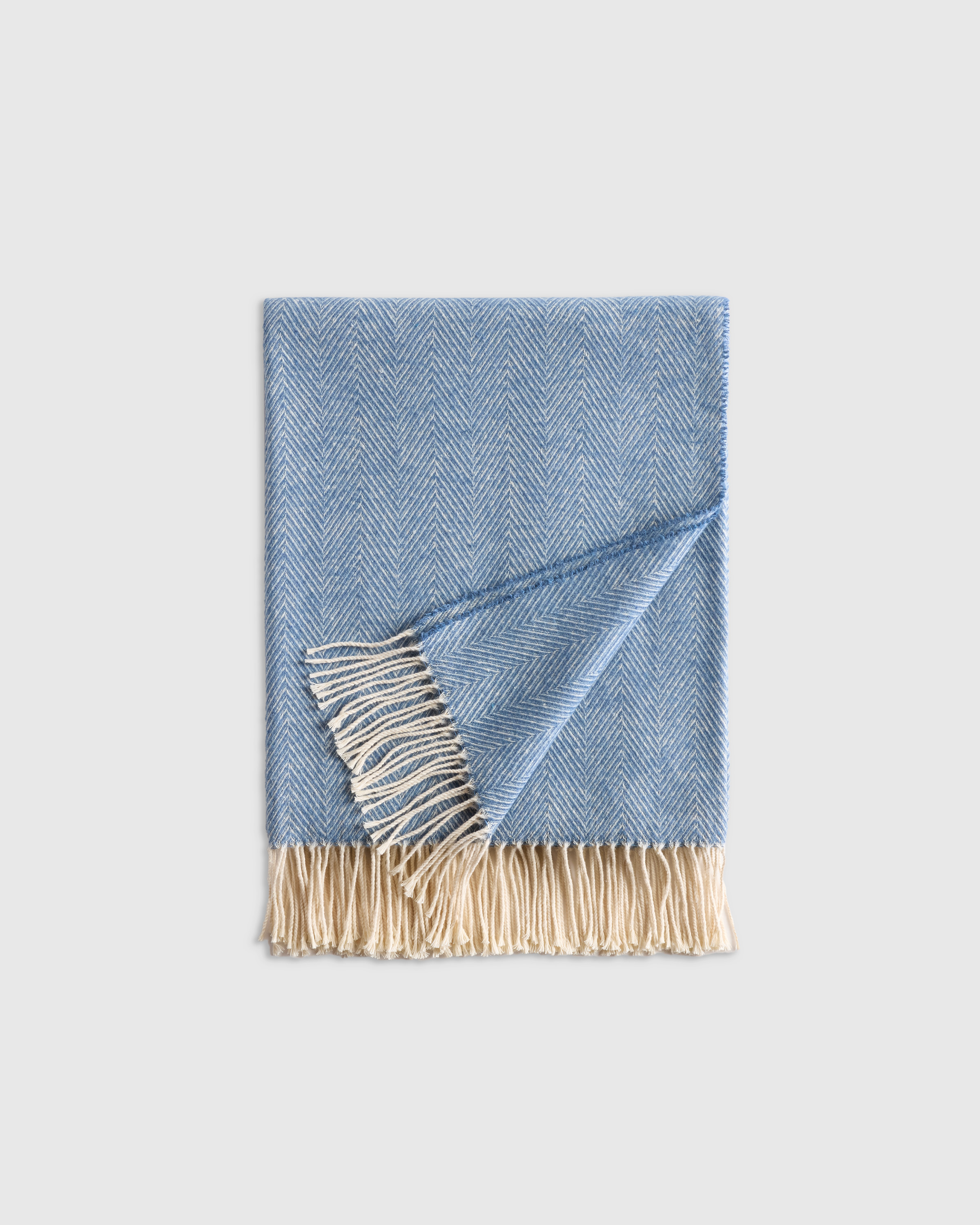 Italian Cotton Herringbone Throw
