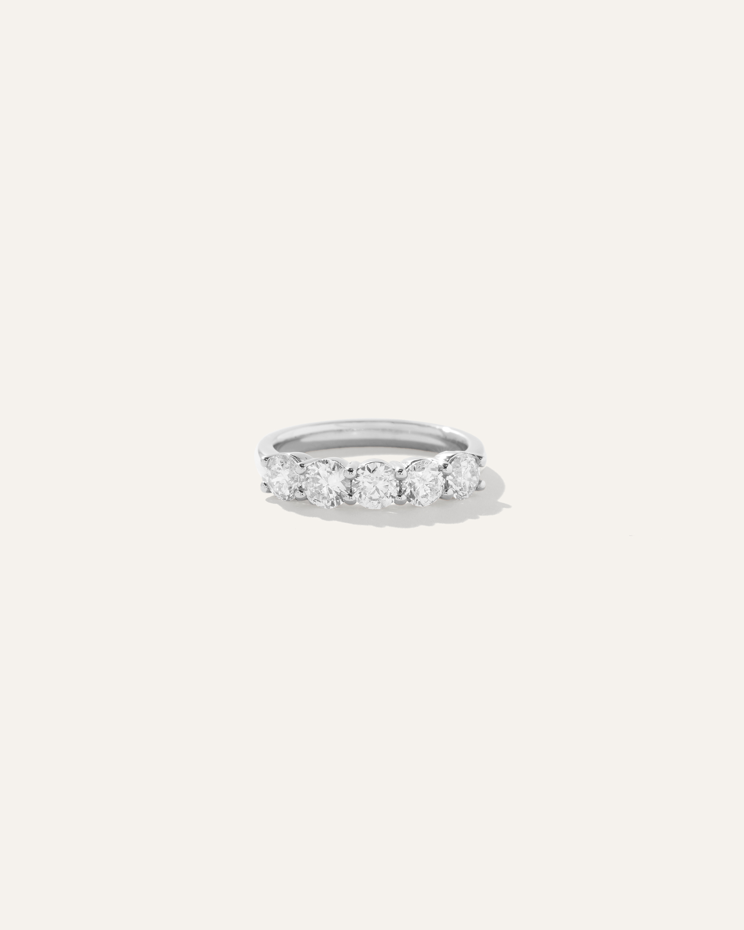 Quince Women's Diamond Five Stone Band Rings In White Gold